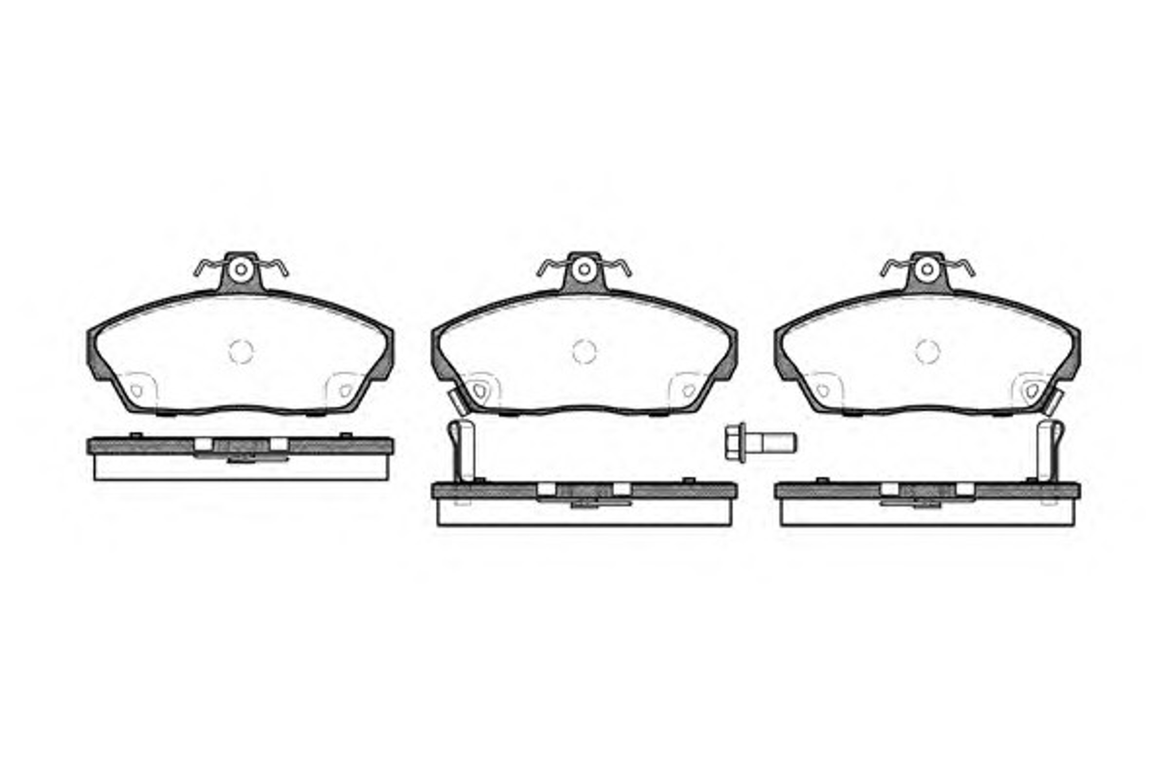 Колодки тормозные дисковые WOKING P2373.02