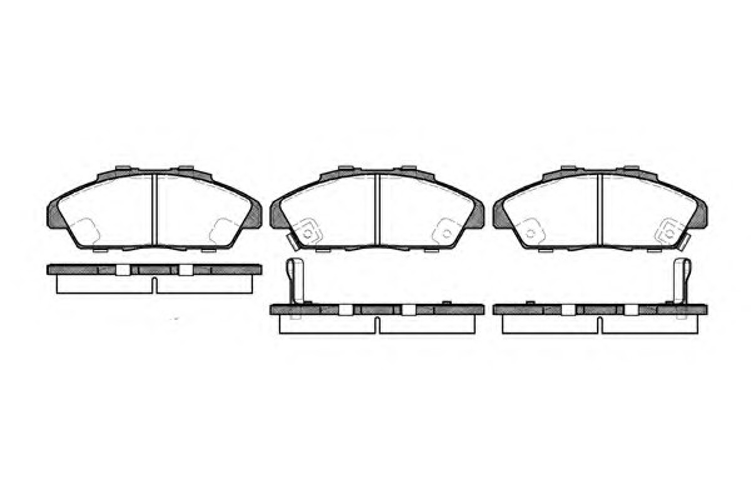 Колодки тормозные дисковые WOKING P2413.02
