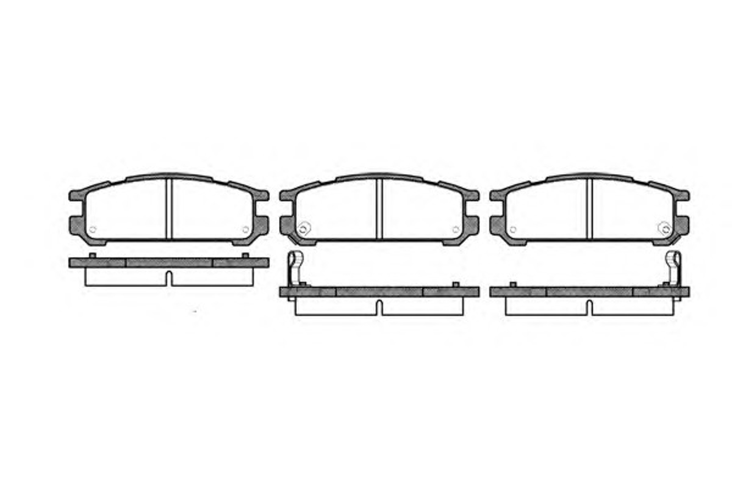 Колодки тормозные дисковые WOKING P2423.02