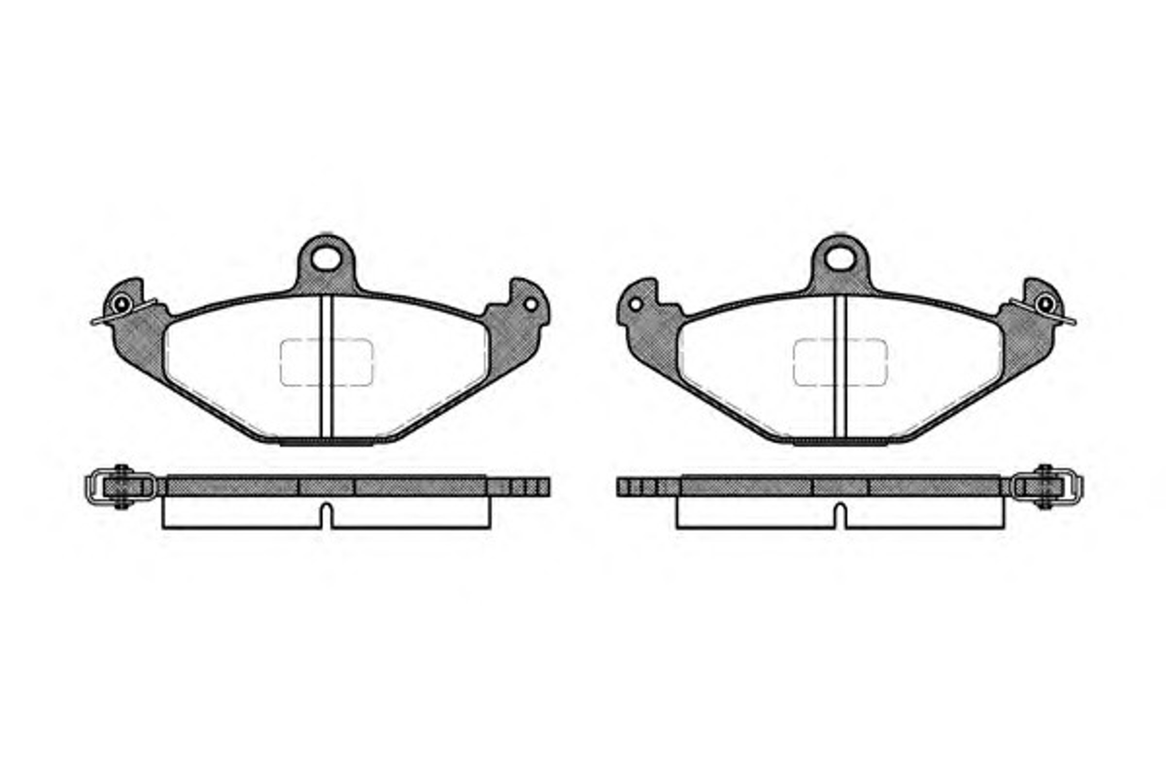Колодки тормозные дисковые WOKING P2453.10
