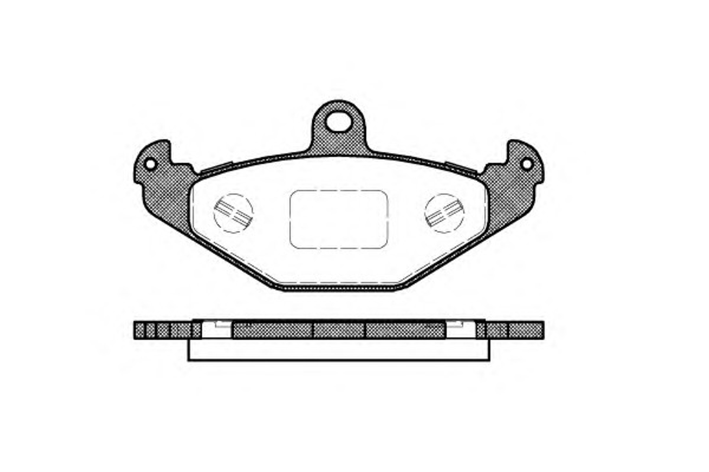 Колодки тормозные дисковые WOKING P2453.20