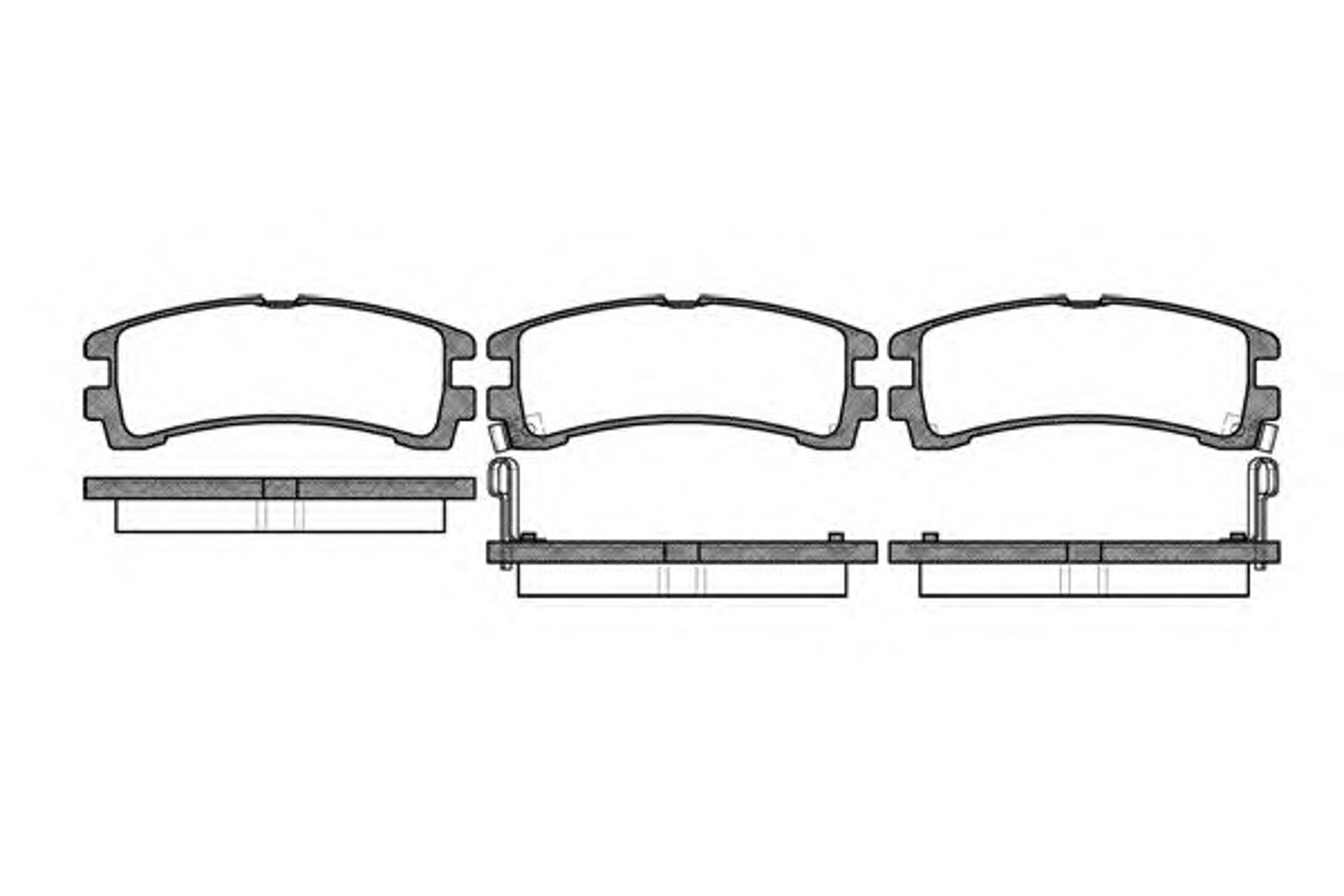 Колодки тормозные дисковые WOKING P2473.02