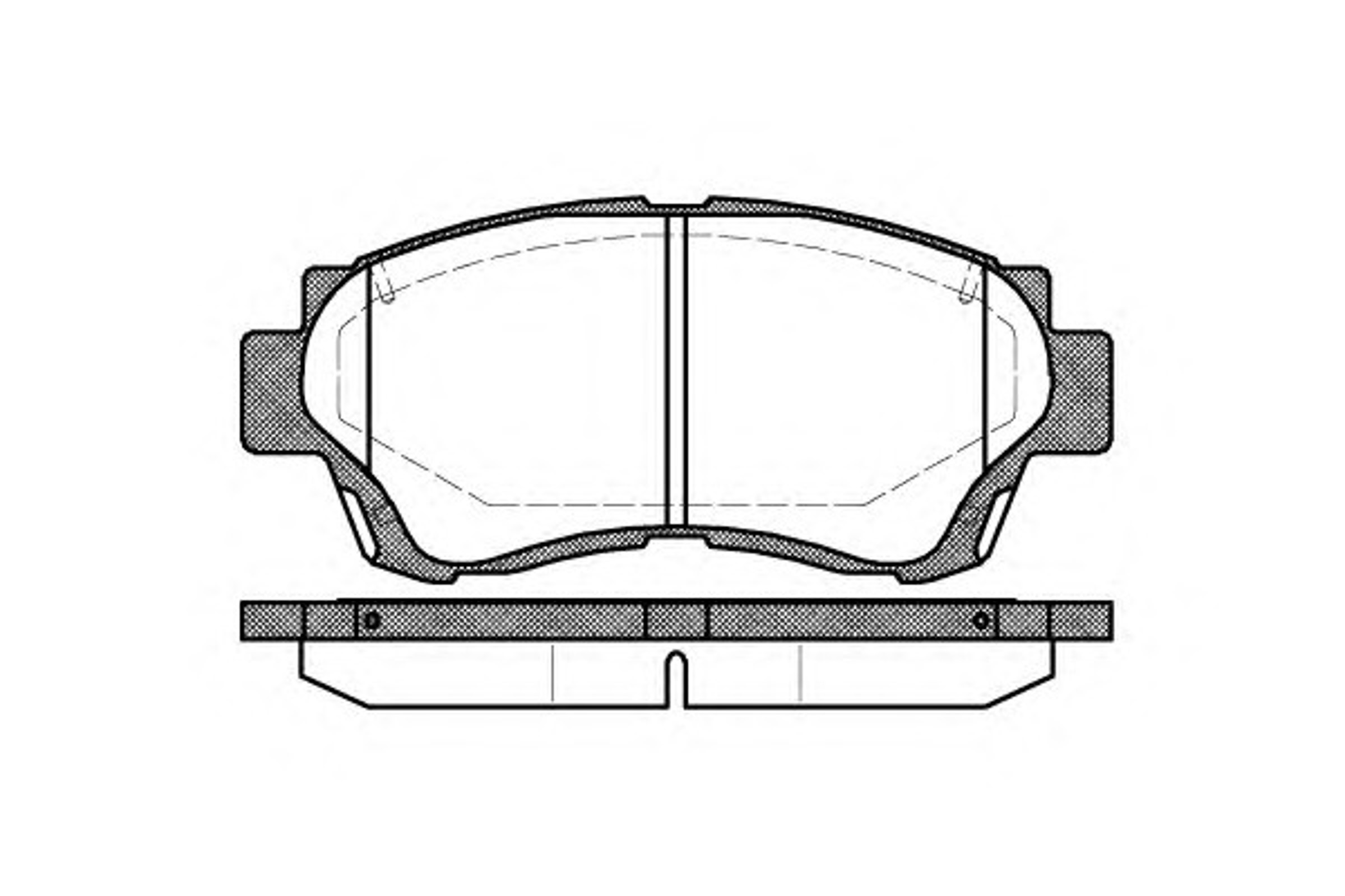 Колодки тормозные дисковые WOKING P2703.00