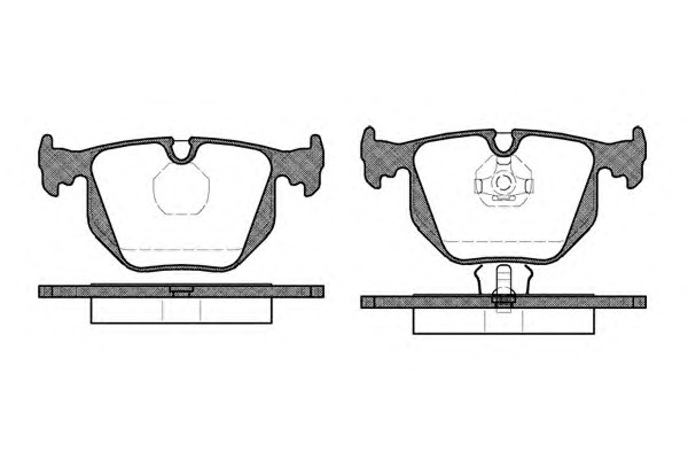 Колодки тормозные дисковые WOKING P2813.00