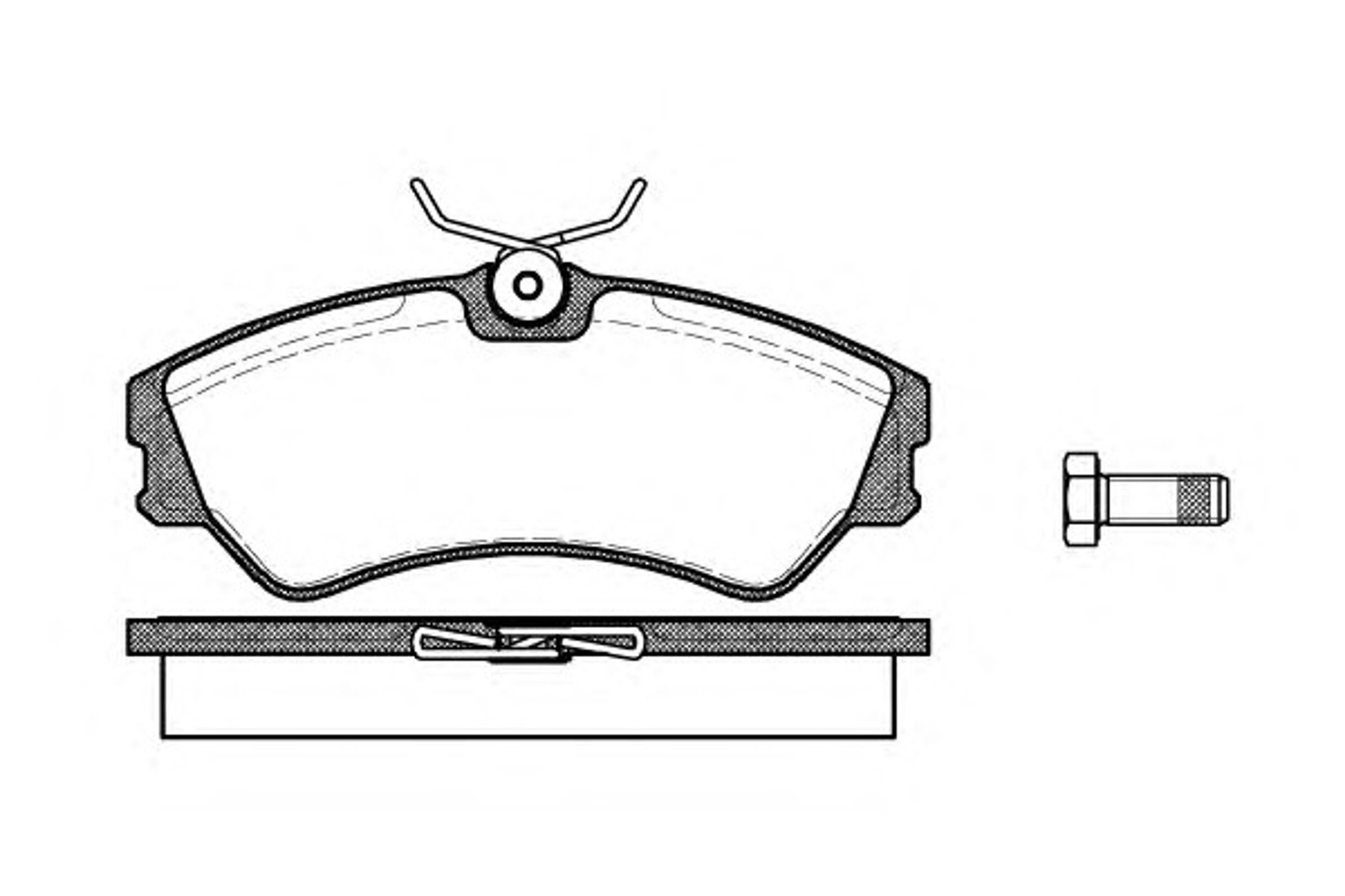 Колодки тормозные дисковые WOKING P2833.00