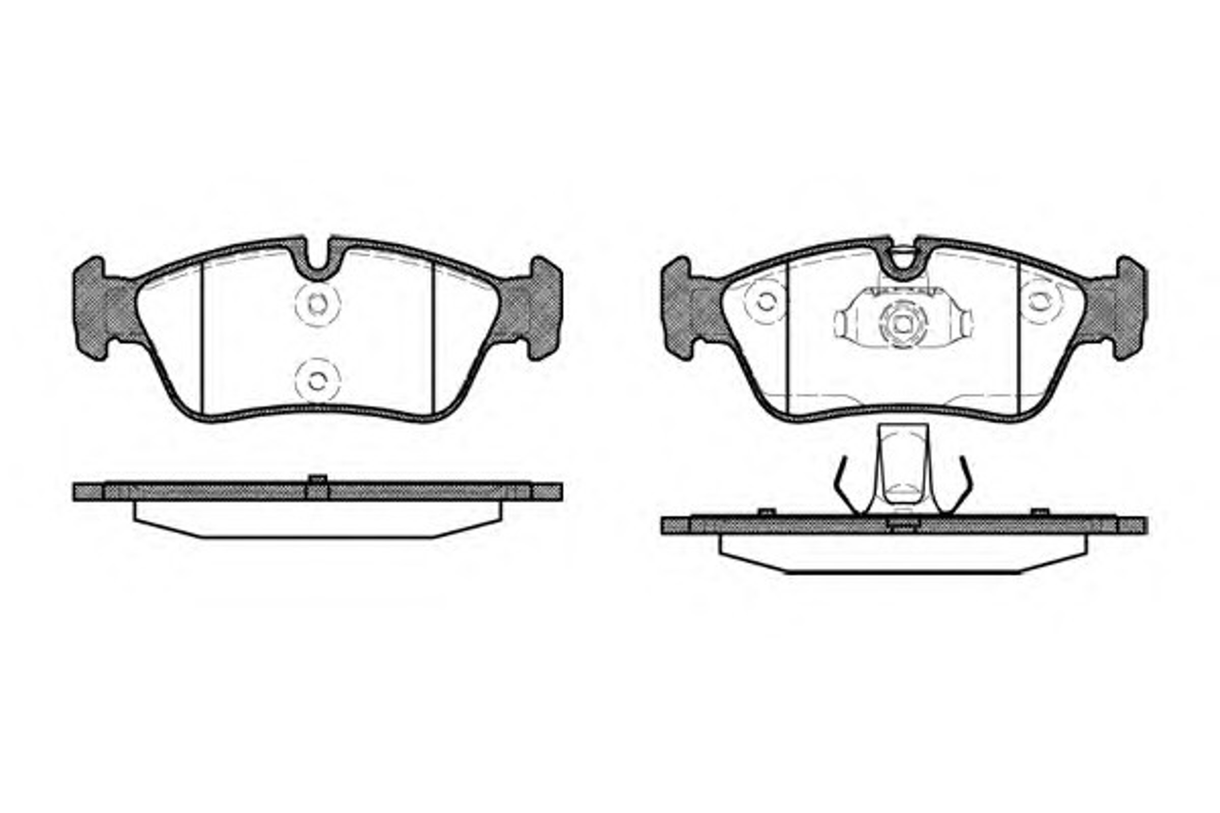 Колодки тормозные дисковые WOKING P2843.40