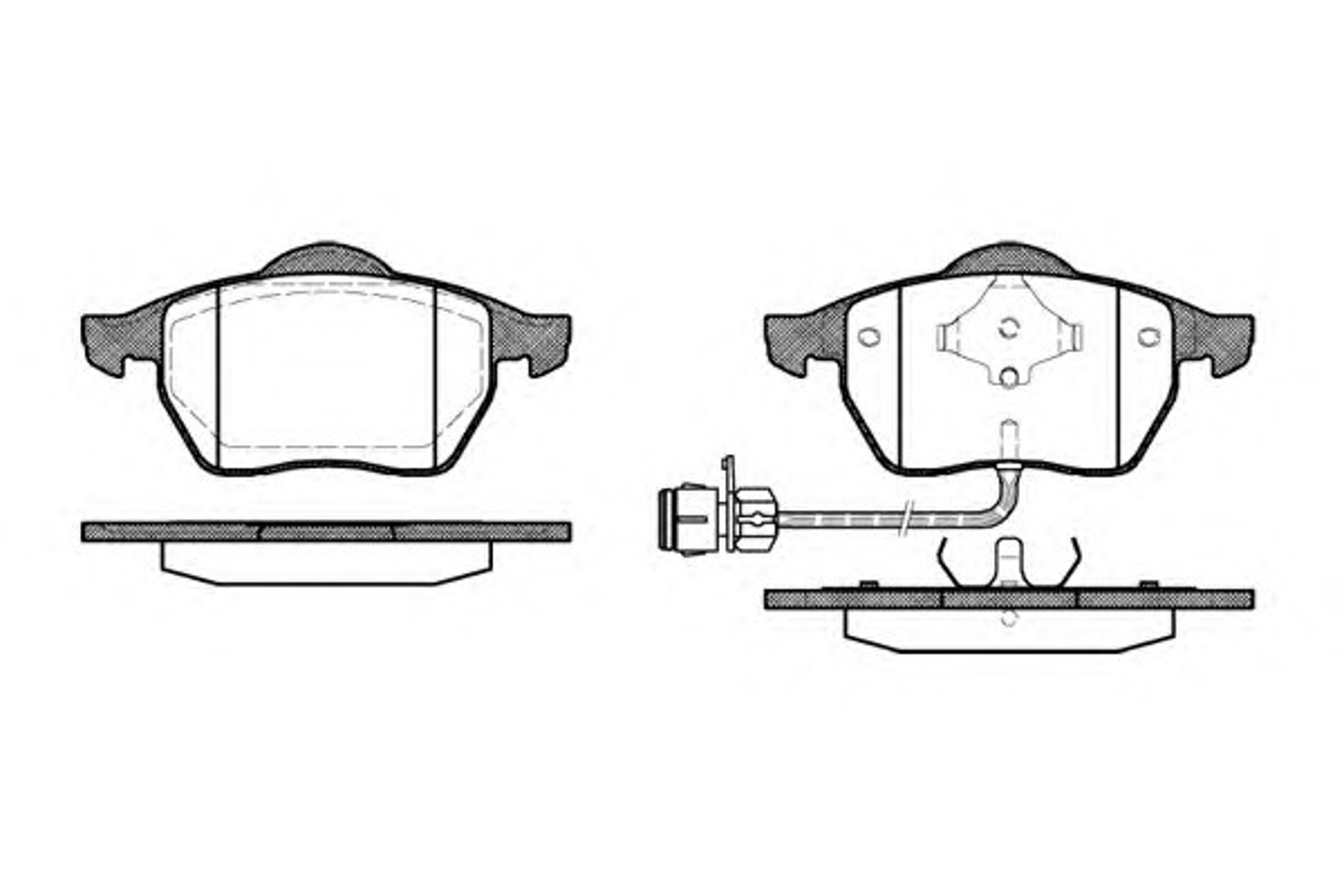 Колодки тормозные дисковые передние комплект WOKING P2903.02