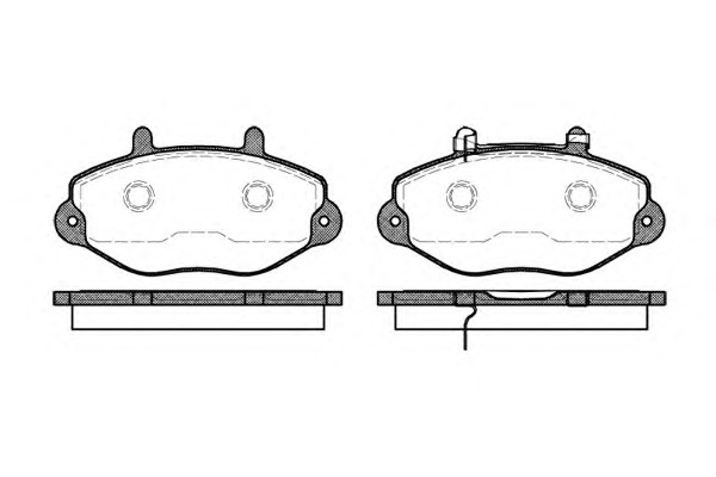 Колодки тормозные дисковые WOKING P2923.02
