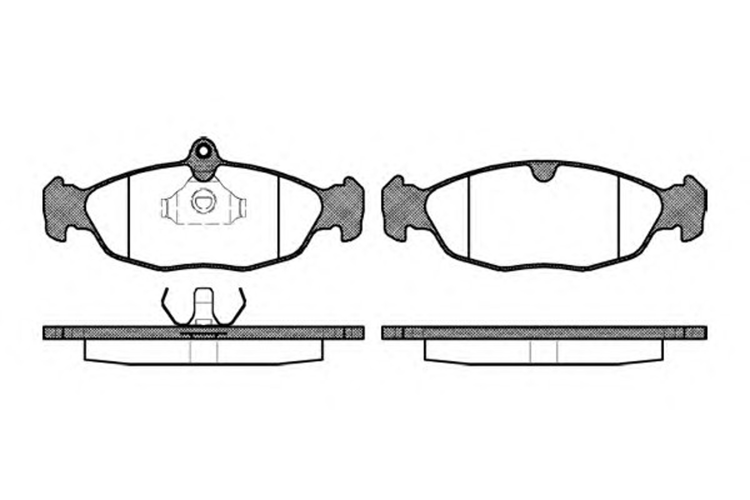 Колодки тормозные дисковые WOKING P2933.00