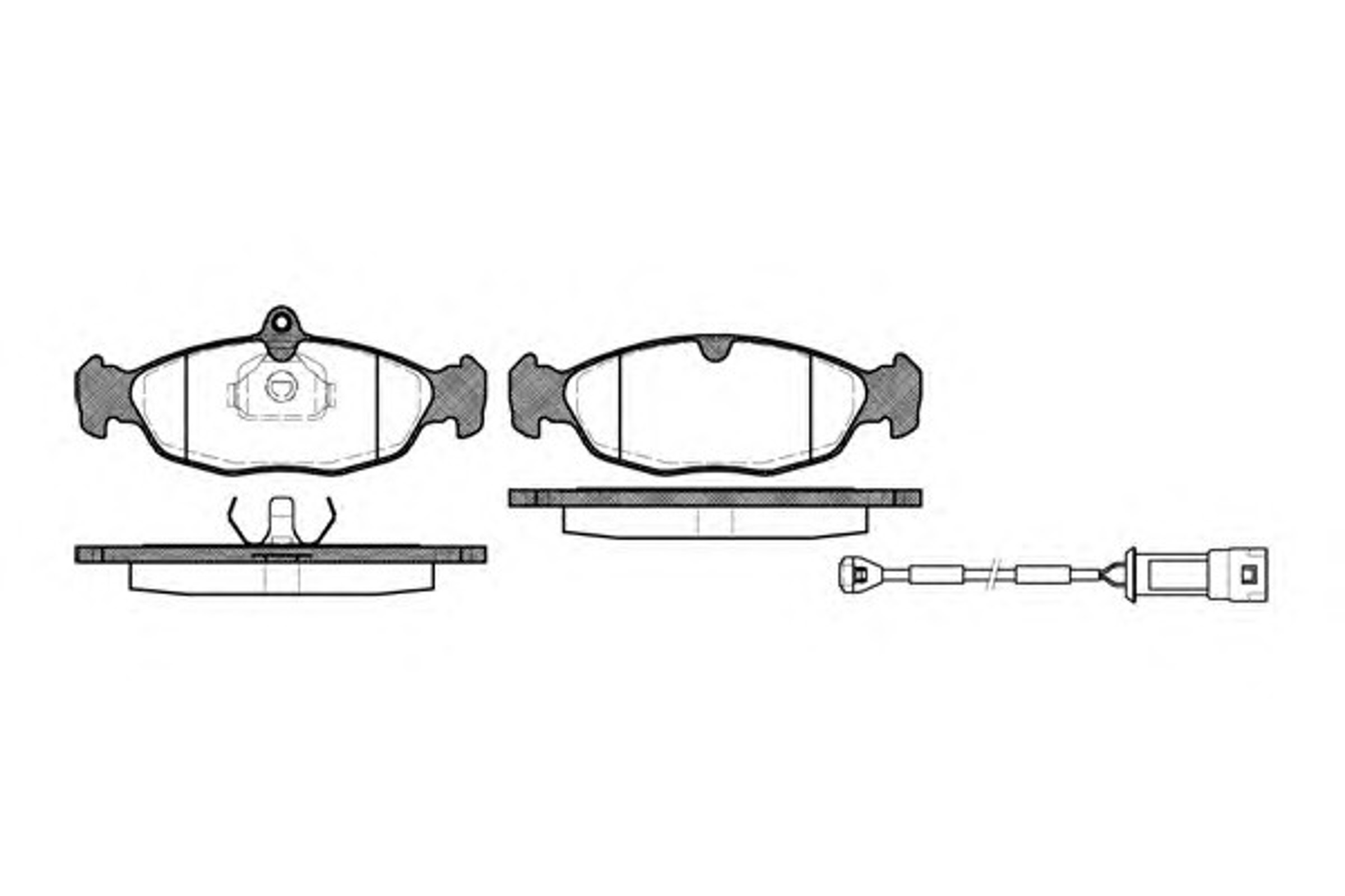 Колодки тормозные дисковые WOKING P2933.02