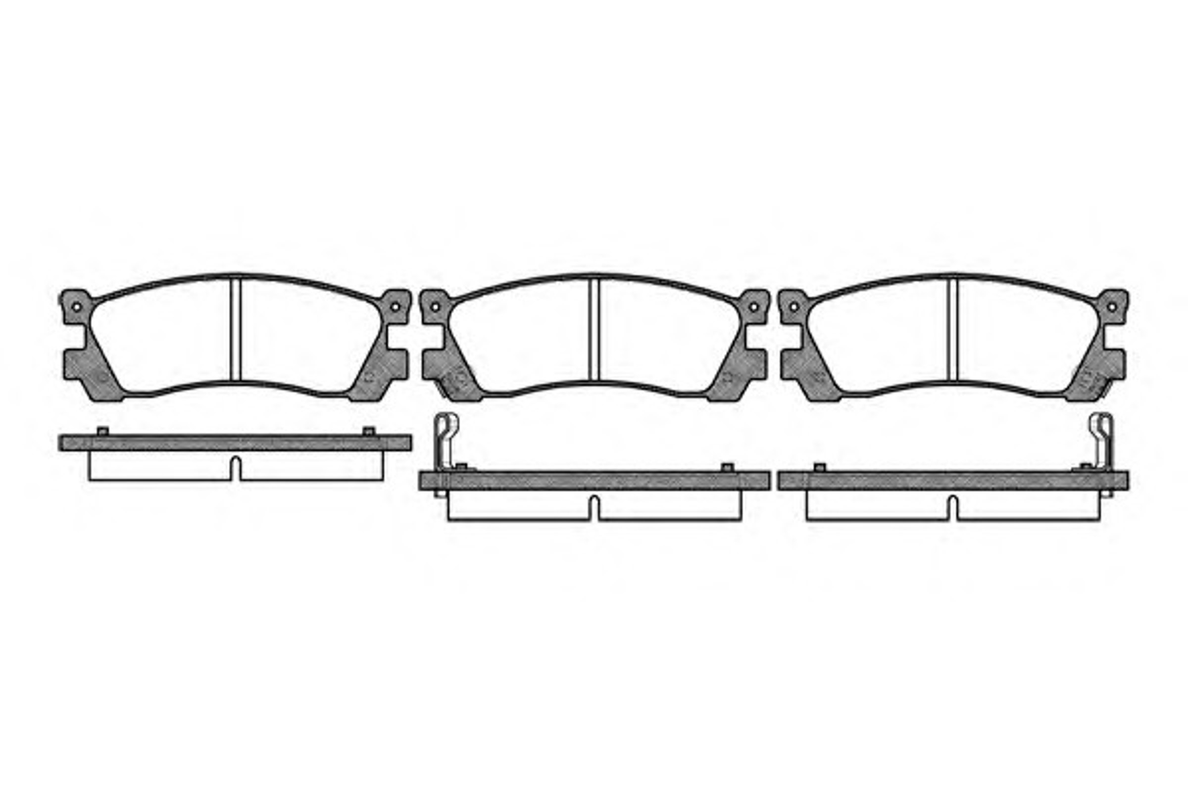 Комплект тормозных колодок дисковый тормоз WOKING P2993.02