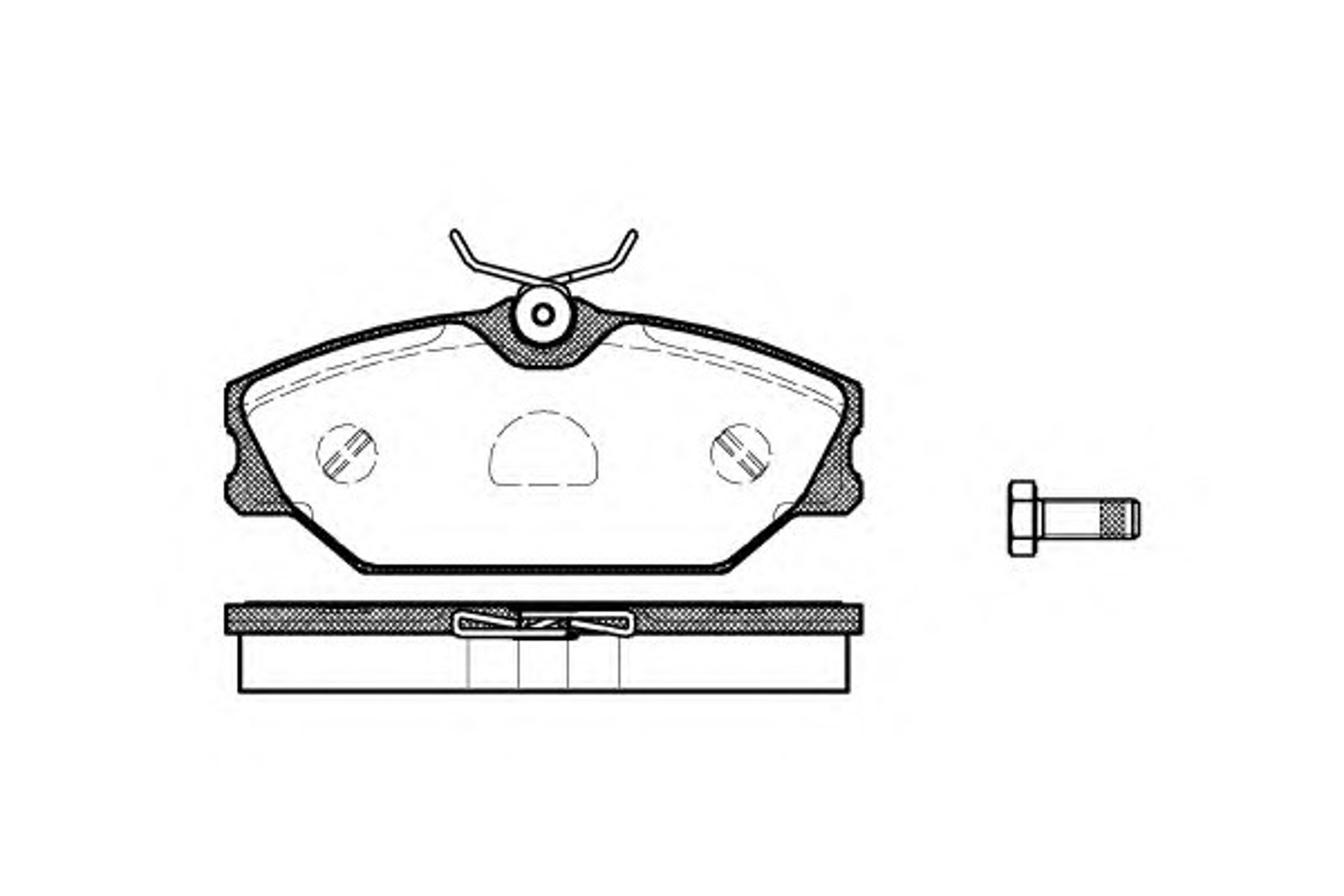Колодки тормозные дисковые WOKING P3083.00