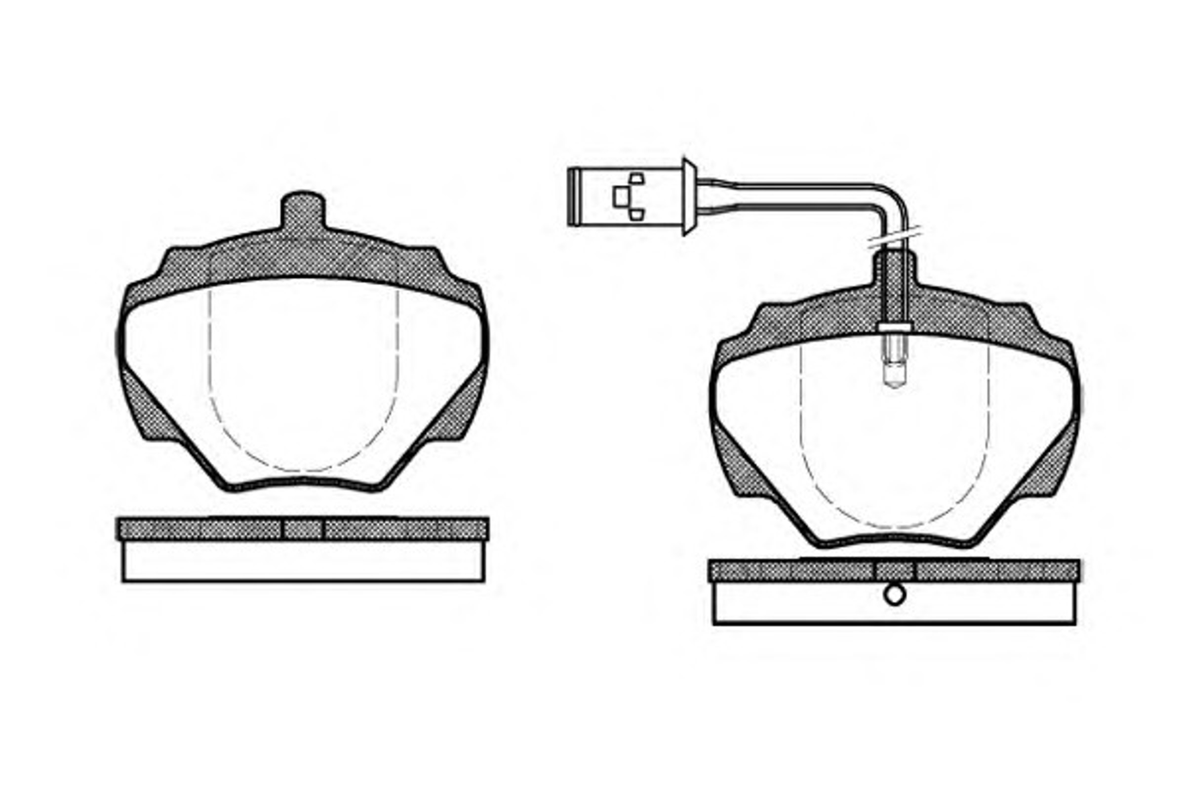 Колодки тормозные дисковые WOKING P3223.01
