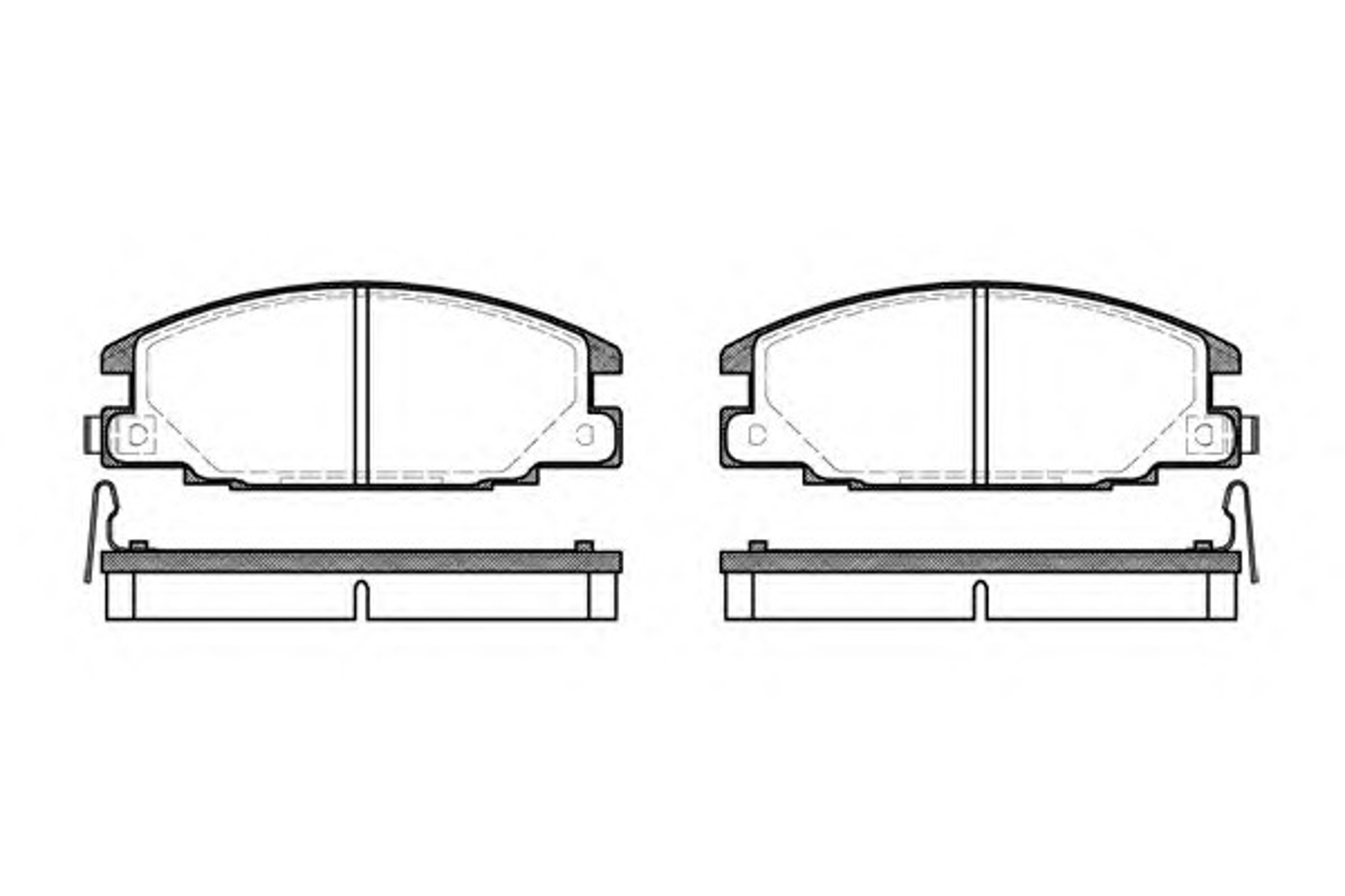 Колодки тормозные дисковые WOKING P3383.04