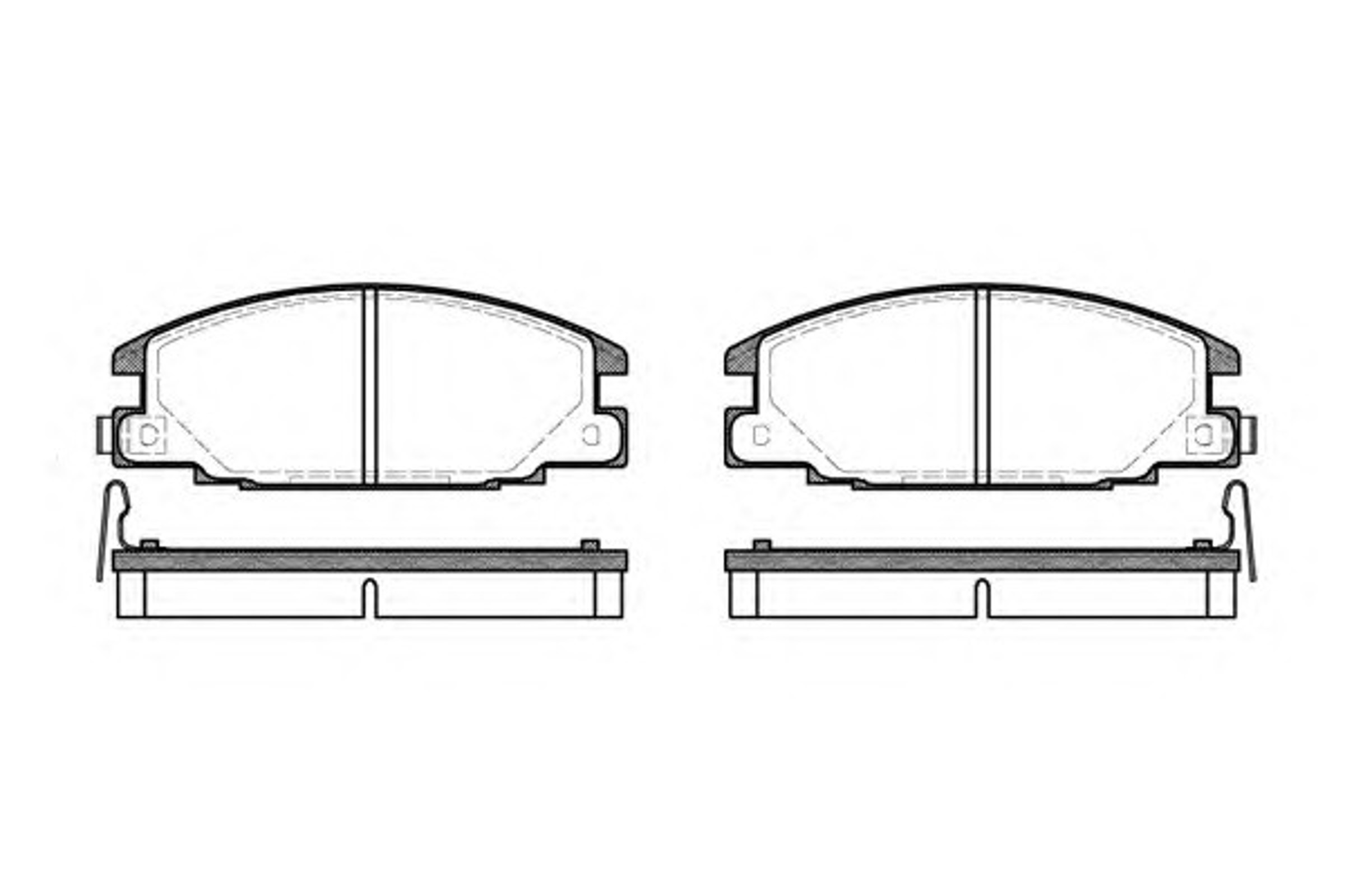 Колодки тормозные дисковые WOKING P3383.14