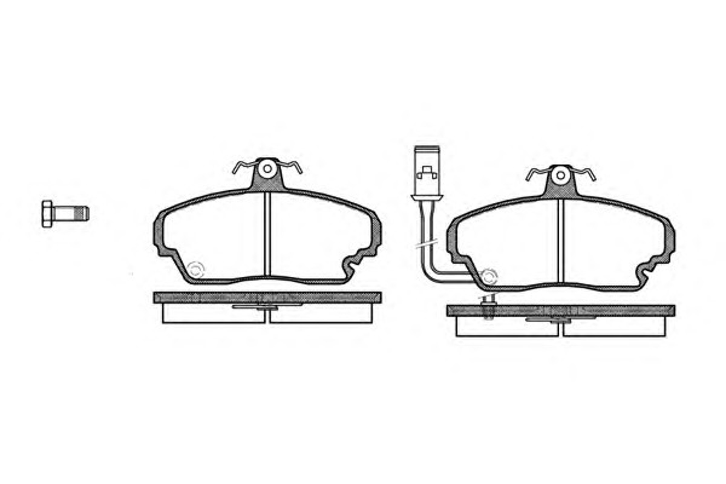 Колодки тормозные дисковые WOKING P3523.01