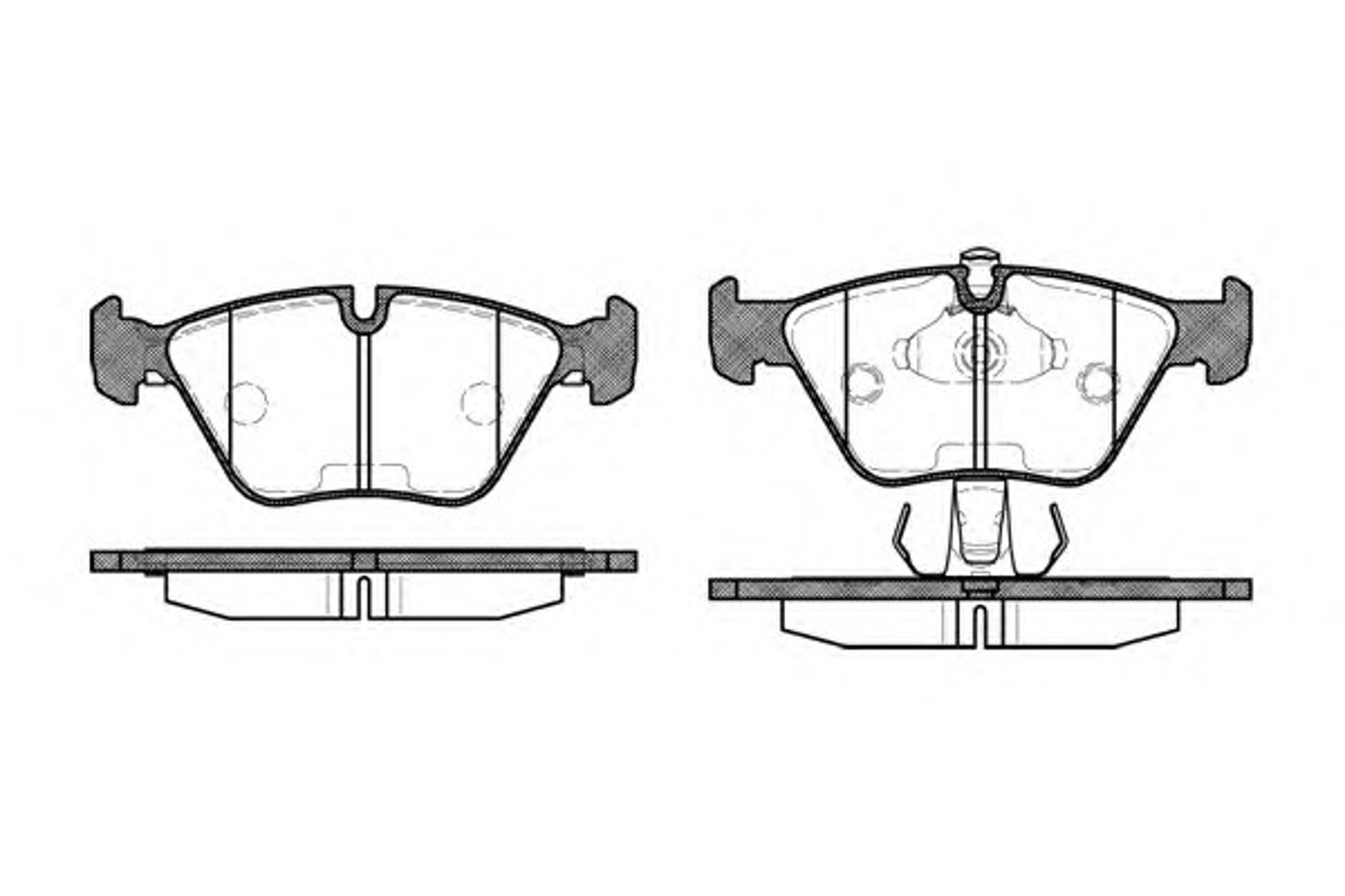 Комплект тормозных колодок дисковый тормоз WOKING P3703.15