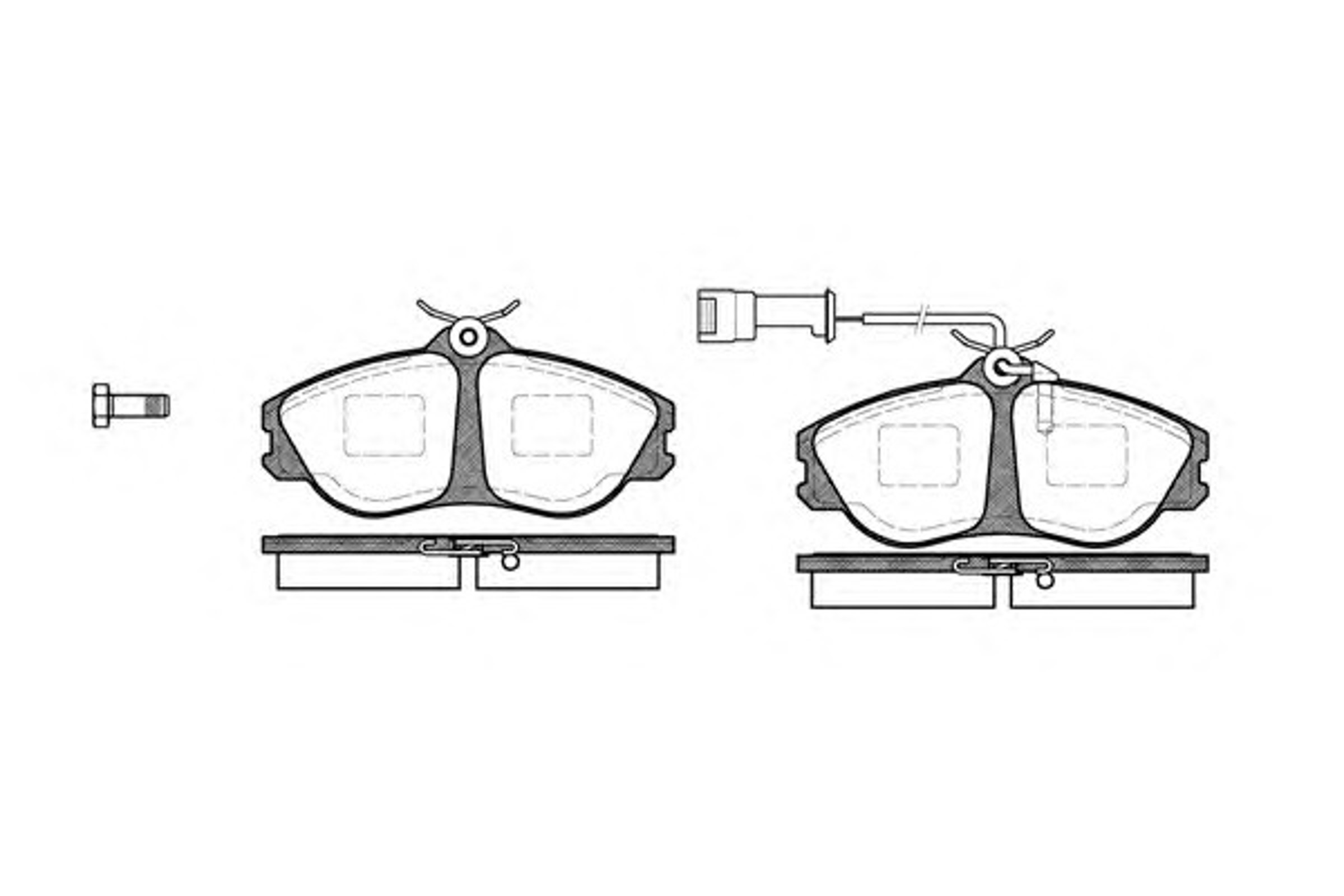 Колодки тормозные дисковые WOKING P3763.02