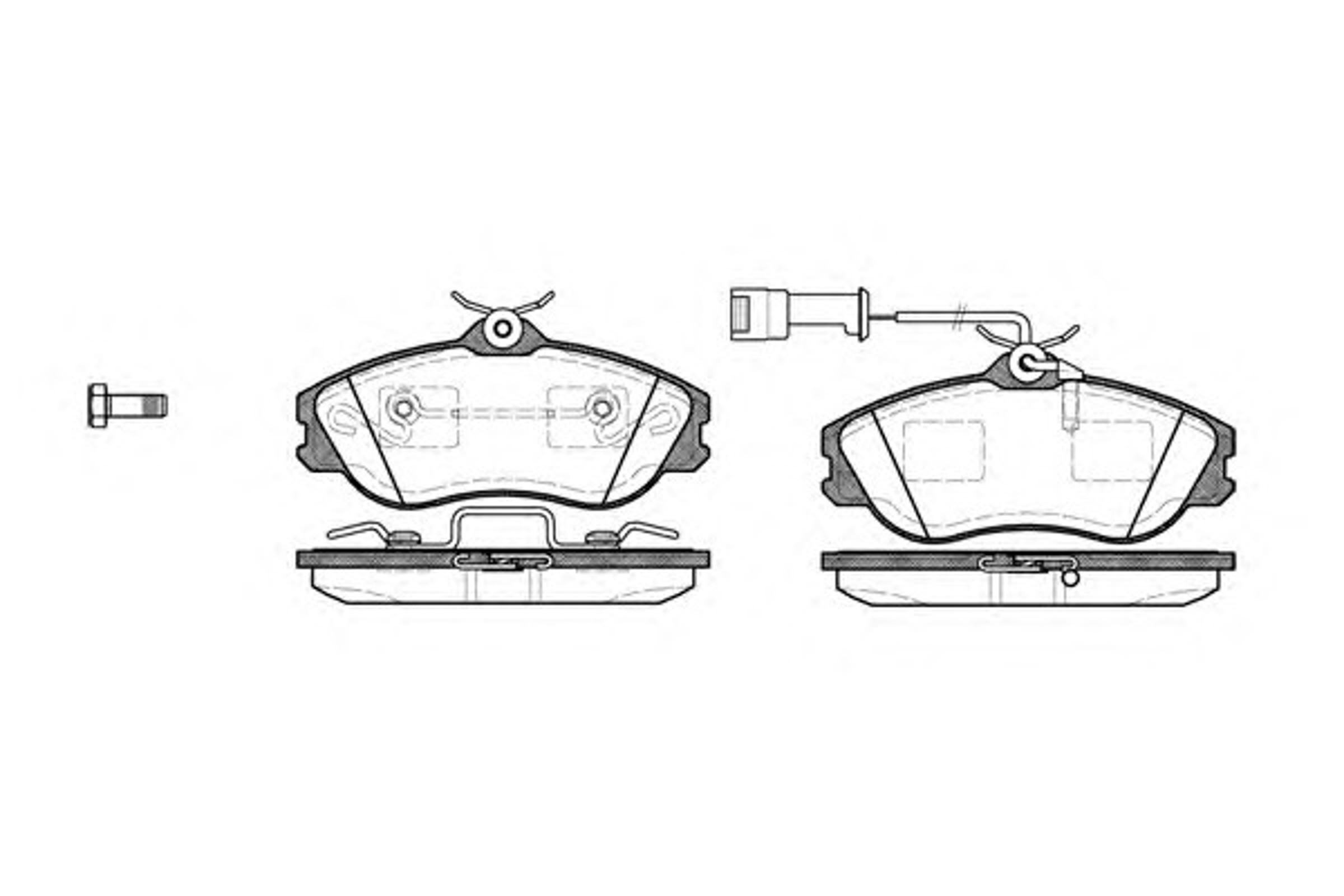 Колодки тормозные дисковые WOKING P3763.22