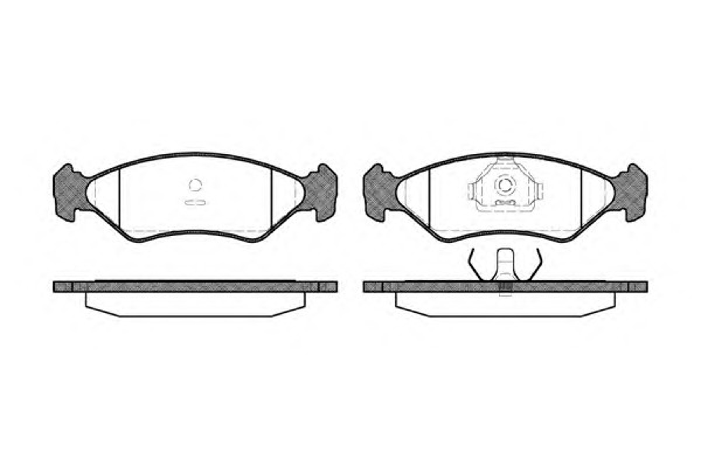 Колодки тормозные дисковые WOKING P3853.10
