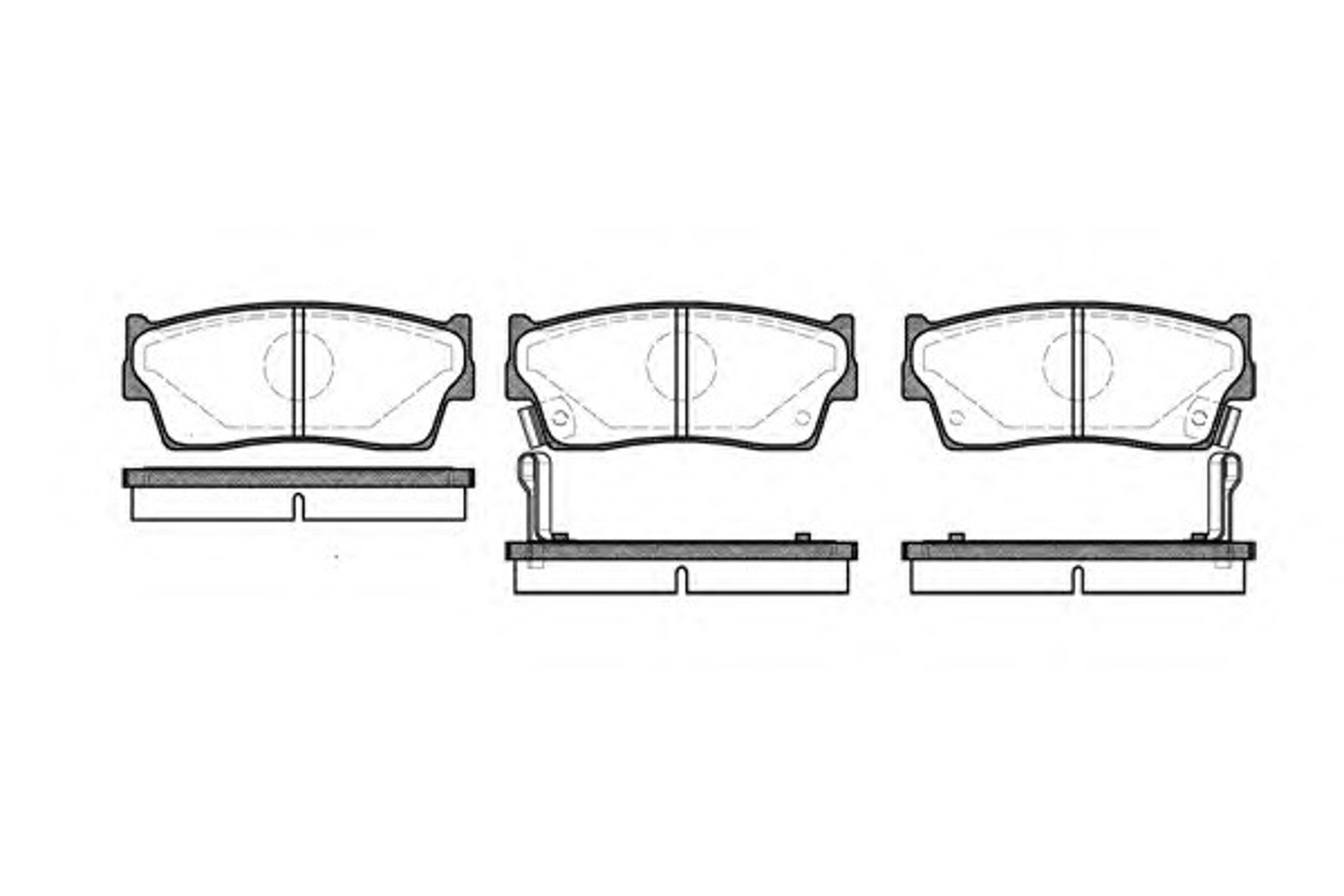 Колодки тормозные дисковые WOKING P3893.02