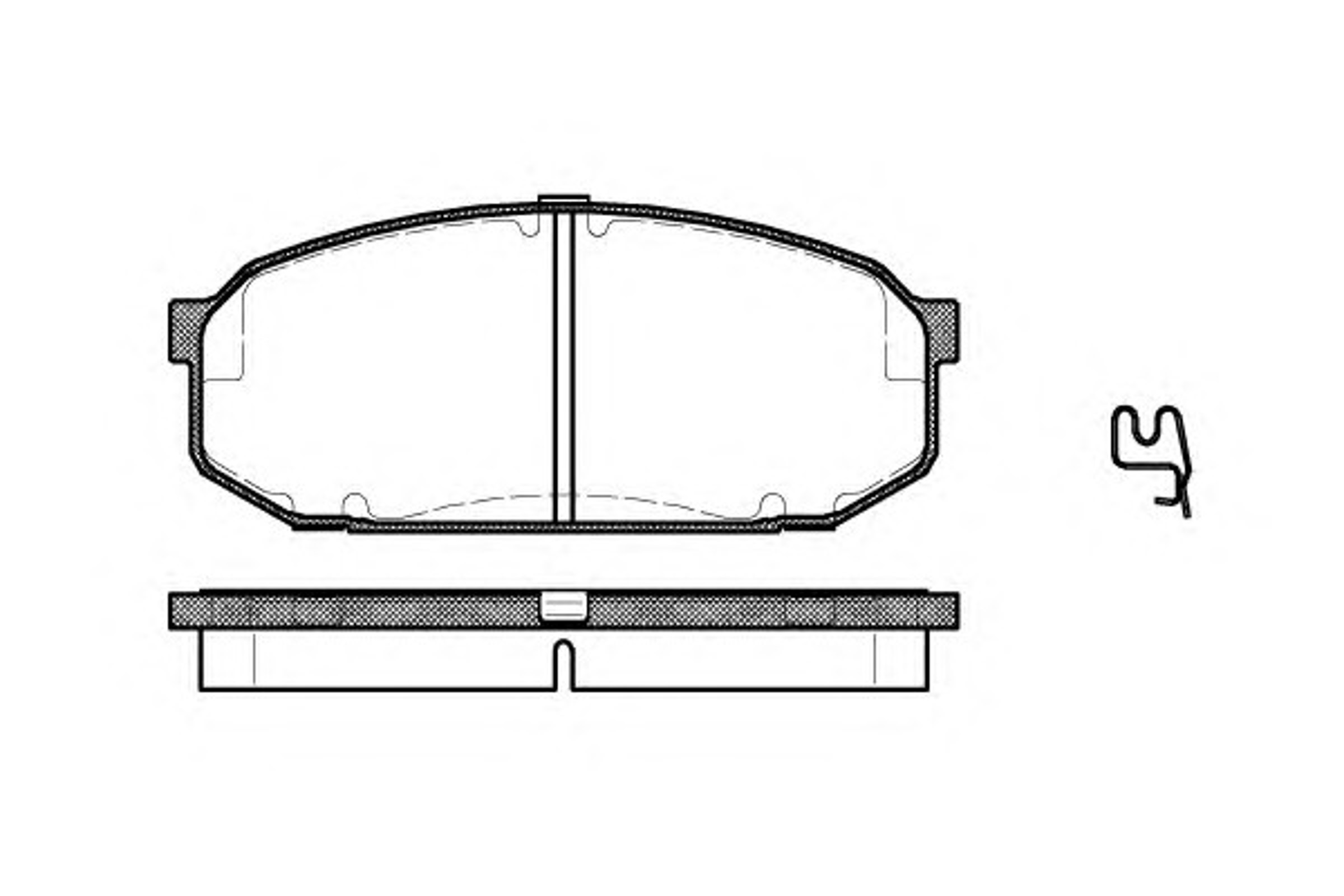 Комплект тормозных колодок дисковый тормоз WOKING P4043.02