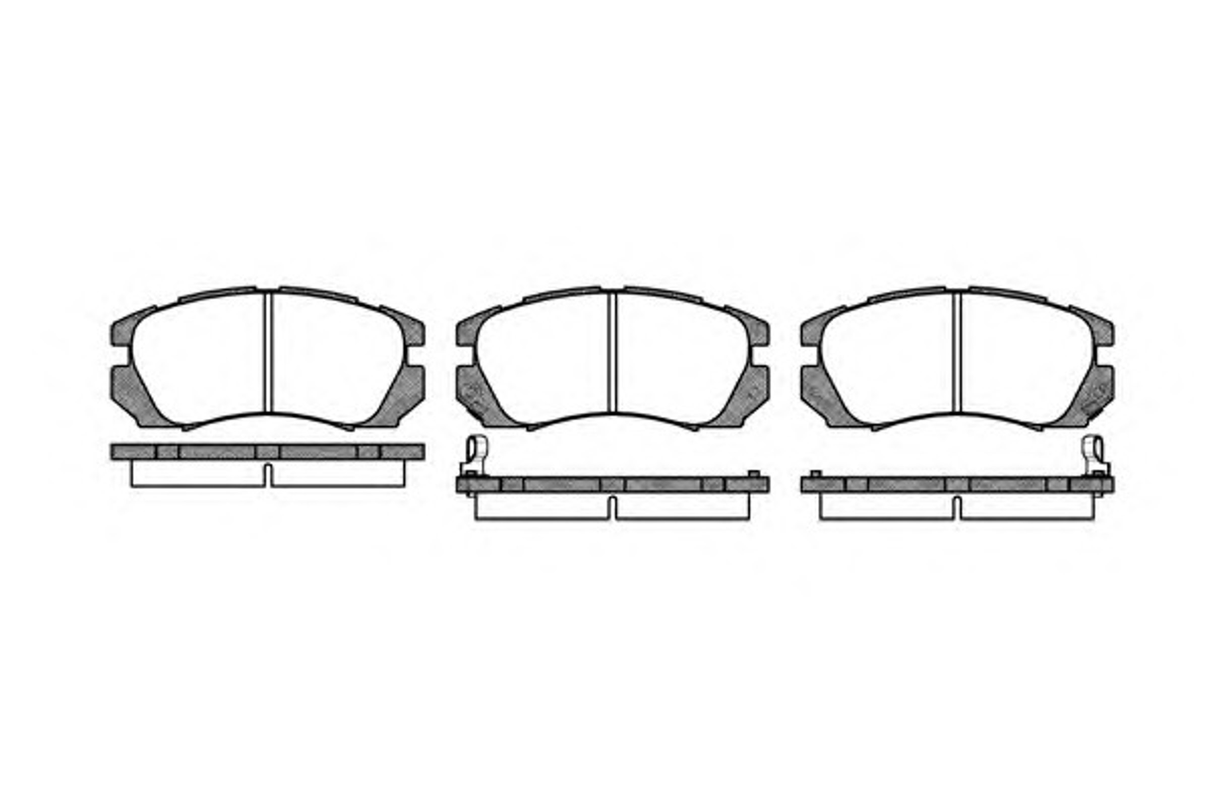 Колодки тормозные дисковые WOKING P5033.02