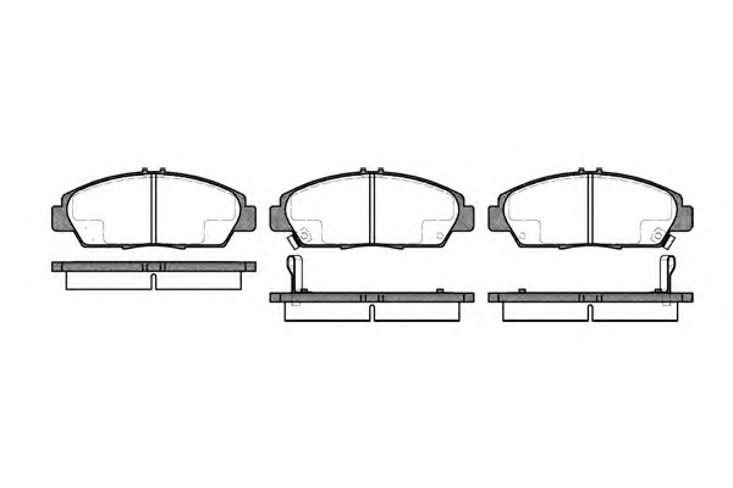 Колодки тормозные дисковые WOKING P5063.02