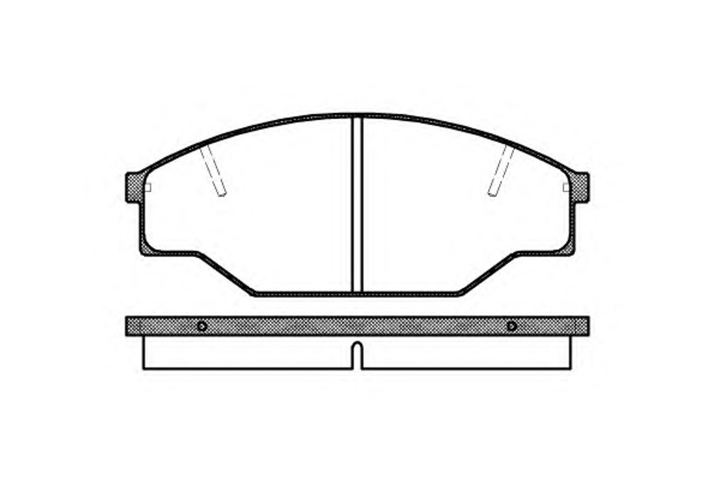 Колодки тормозные дисковые WOKING P5123.00