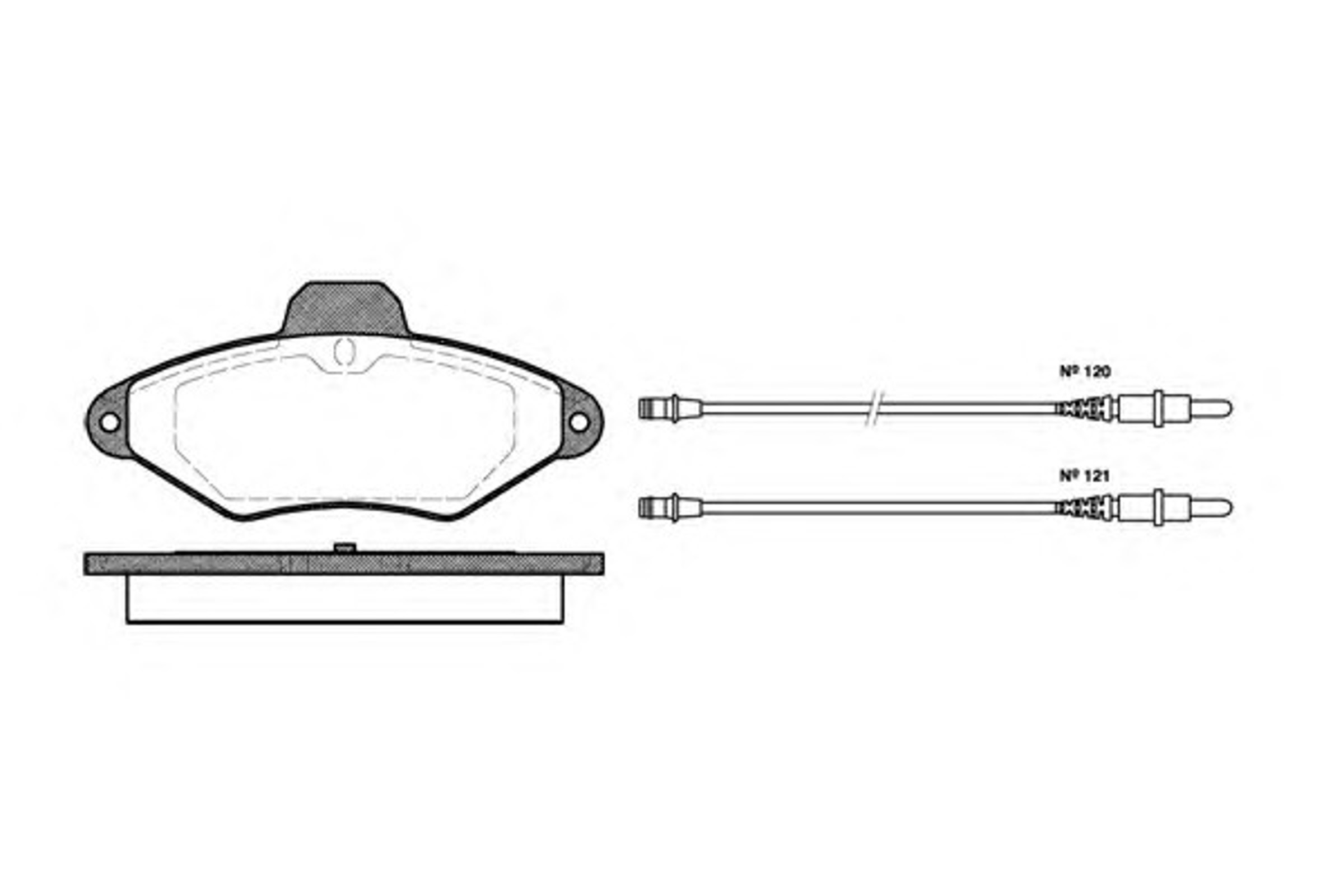 Колодки тормозные дисковые WOKING P5383.04