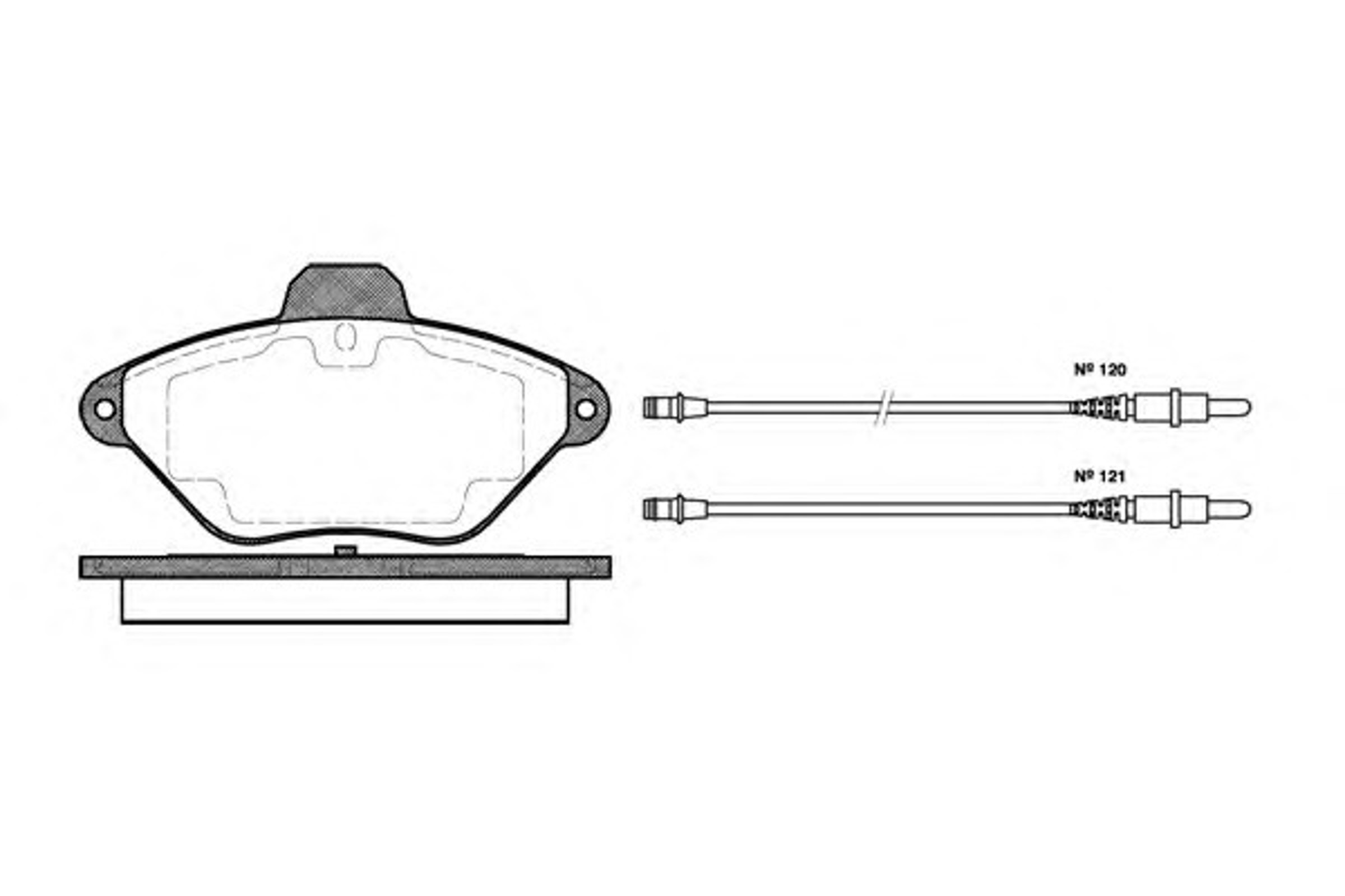 Колодки тормозные дисковые WOKING P5393.04