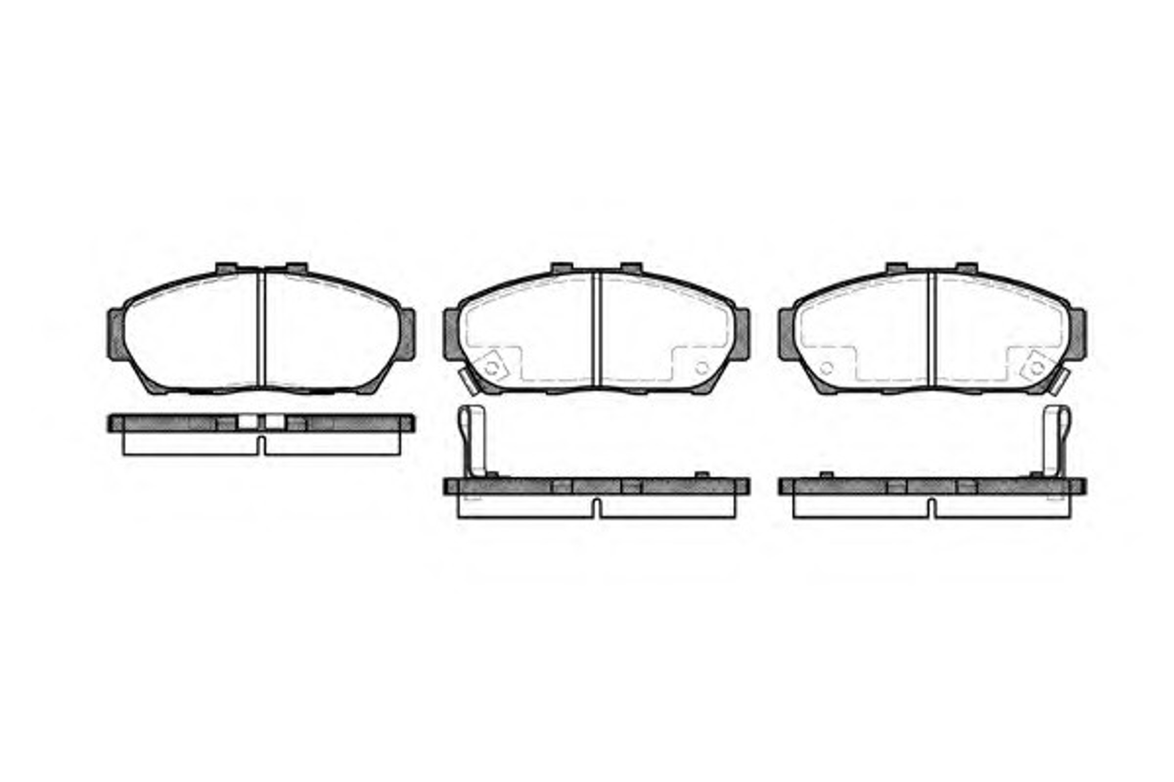 Колодки тормозные дисковые WOKING P5643.02
