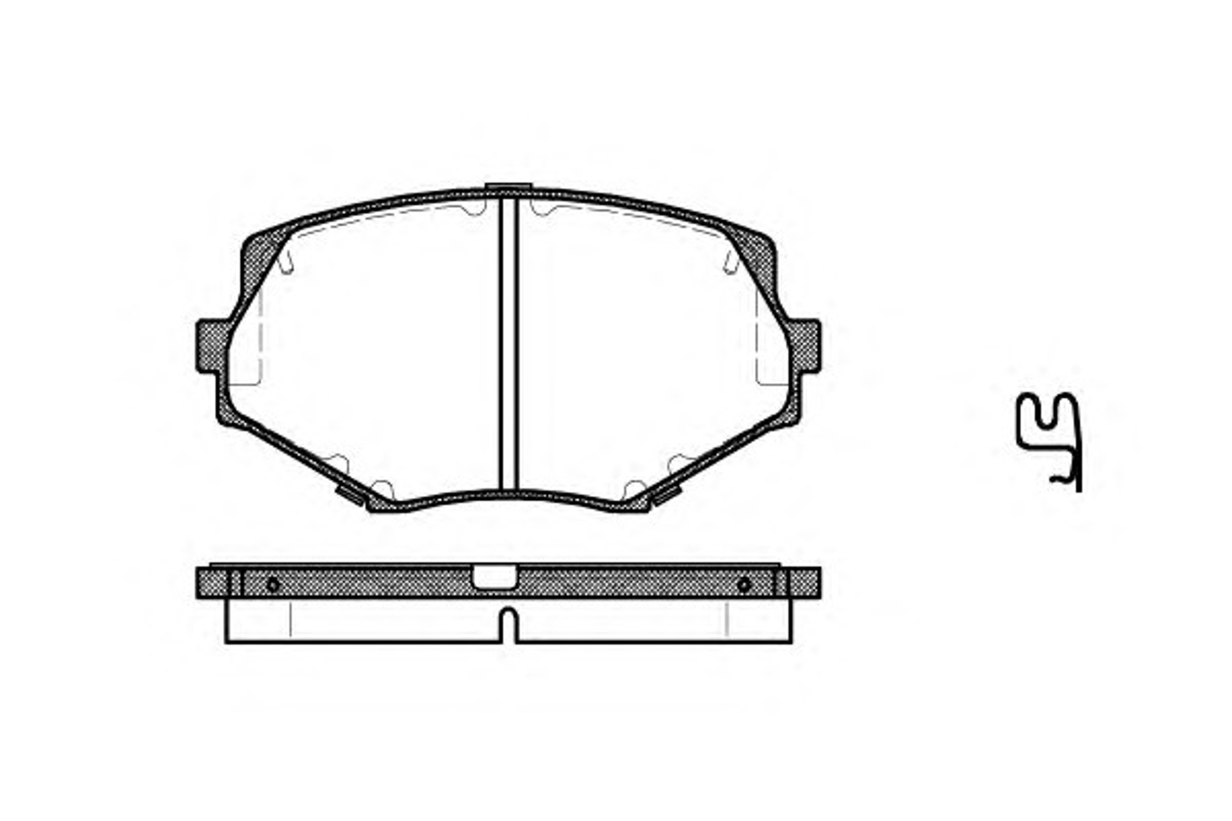 Колодки тормозные дисковые WOKING P5783.02