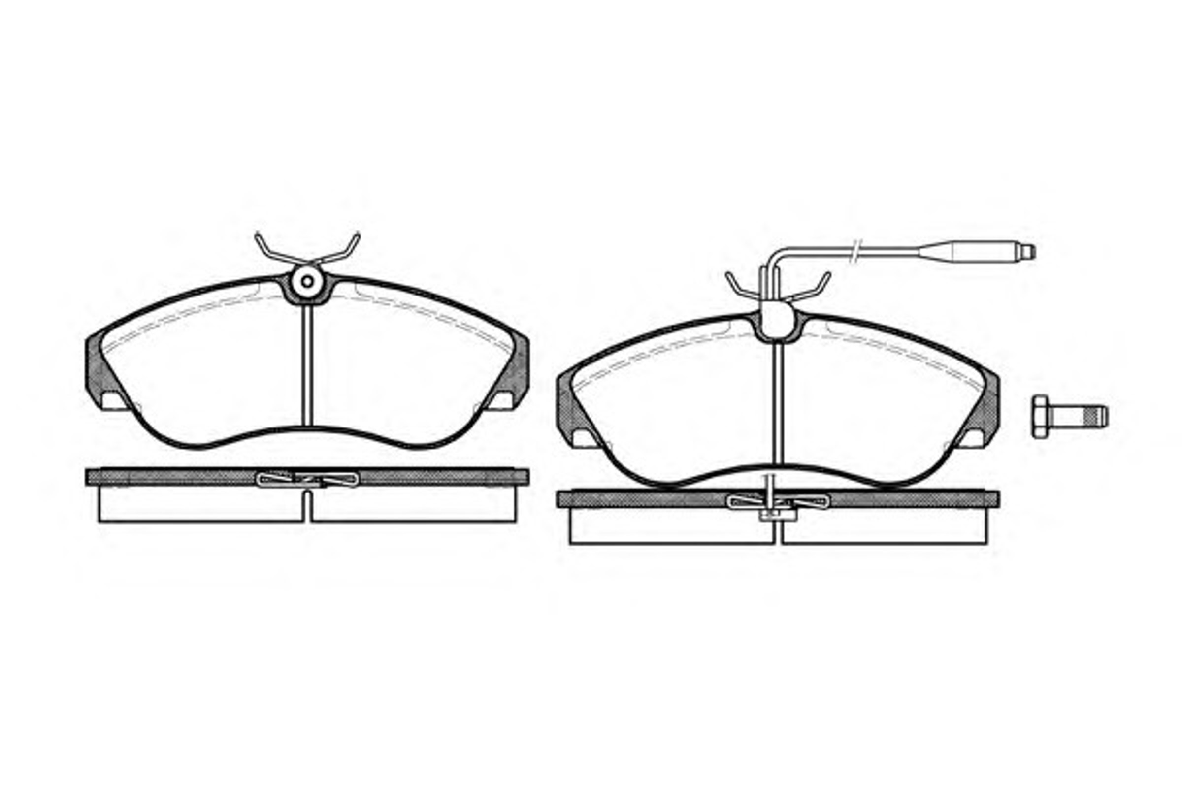 Колодки тормозные дисковые WOKING P5873.02