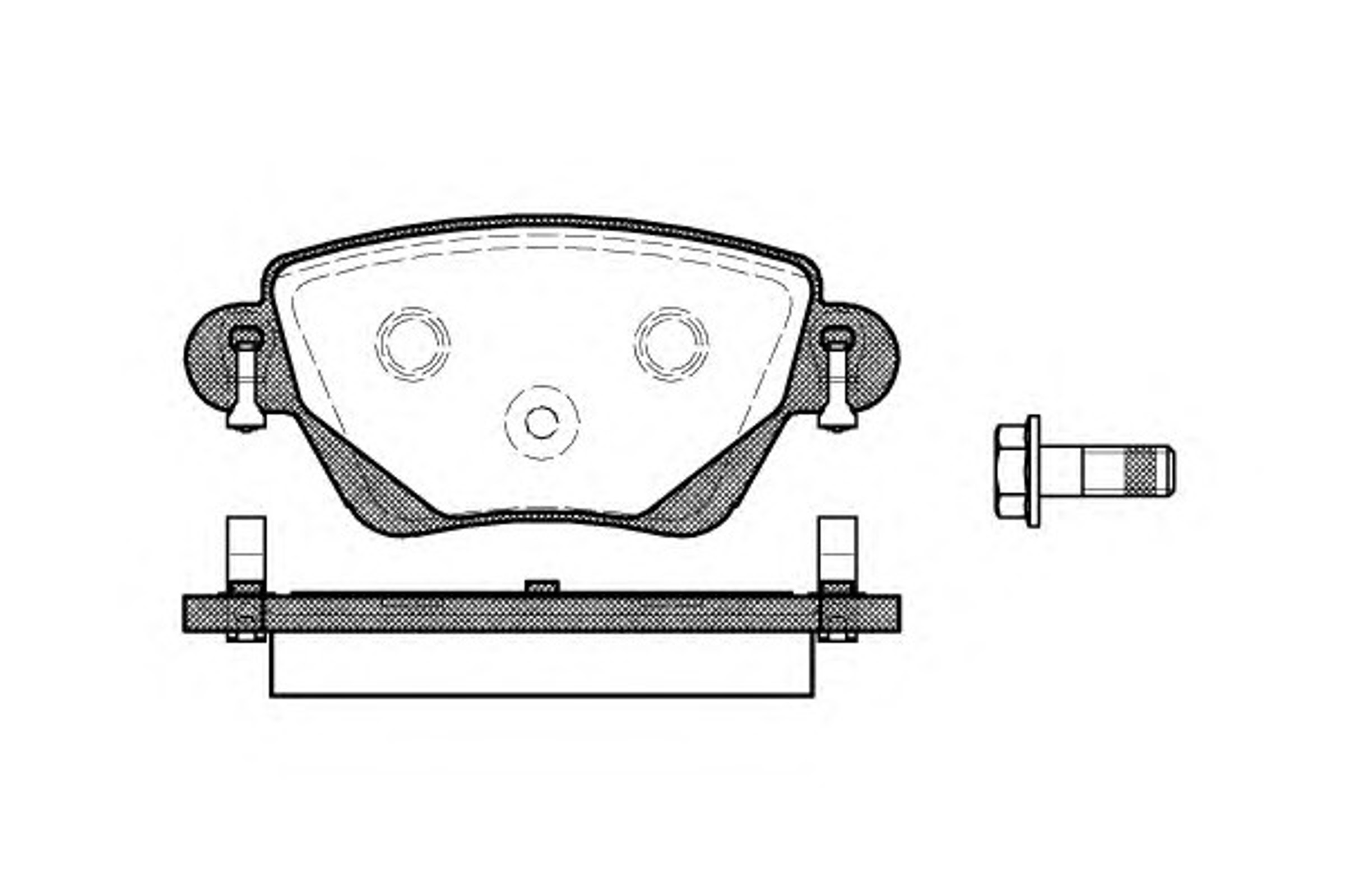 Колодки тормозные дисковые WOKING P6773.00