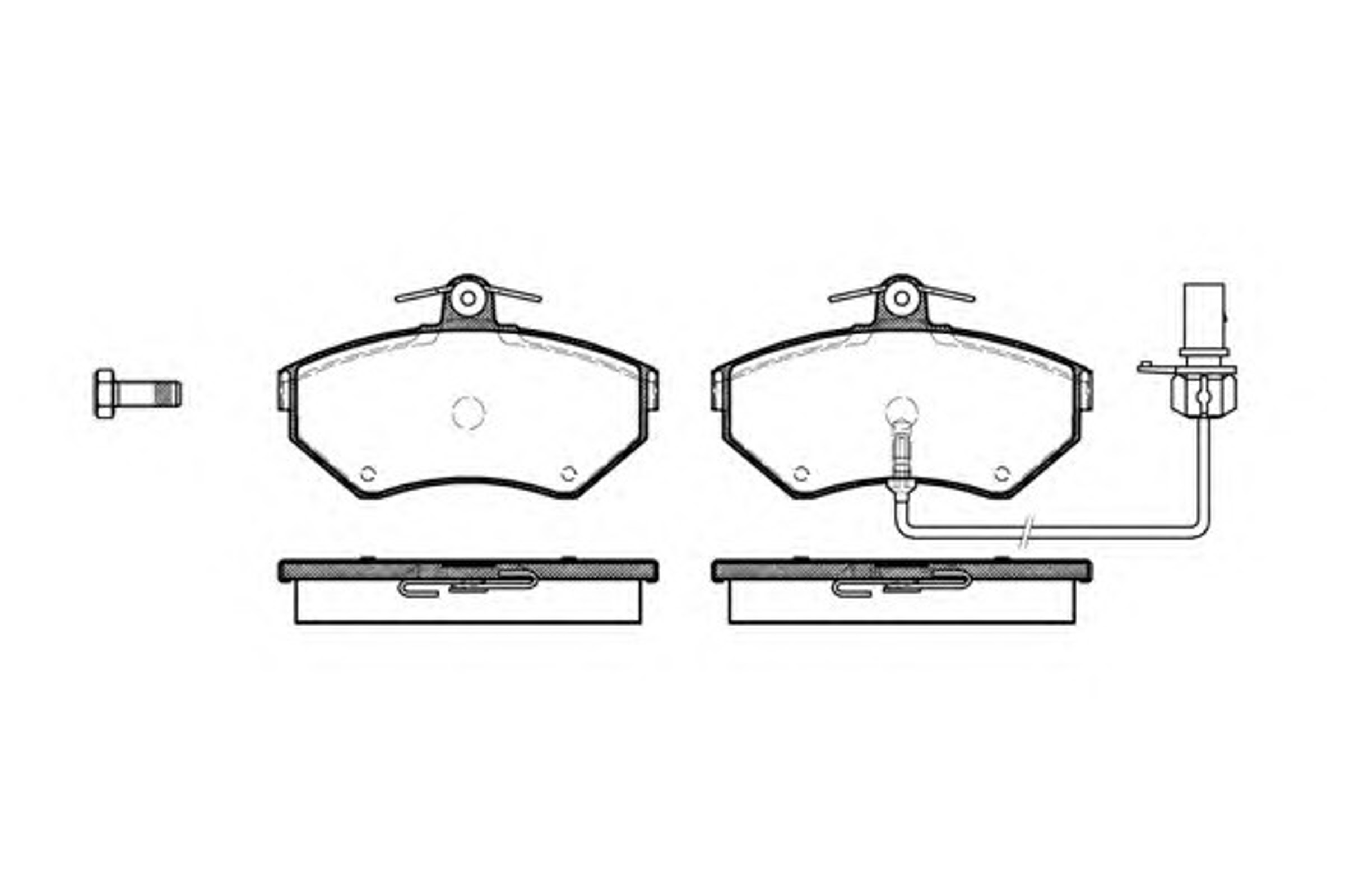 Колодки тормозные дисковые WOKING P7313.12