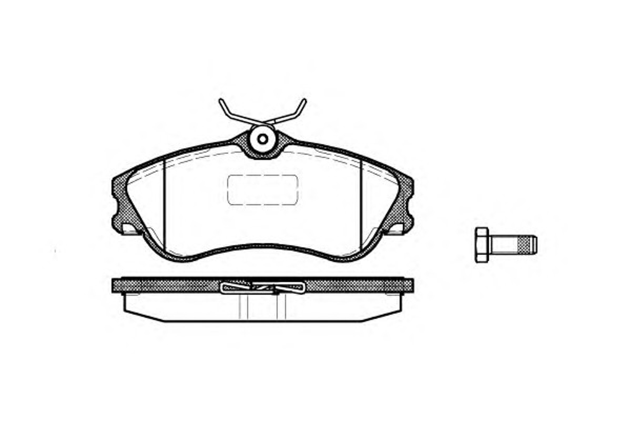 Колодки тормозные дисковые WOKING P7343.00
