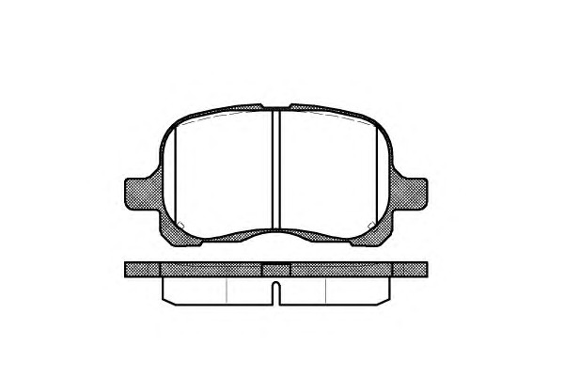 Колодки тормозные дисковые WOKING P7523.00
