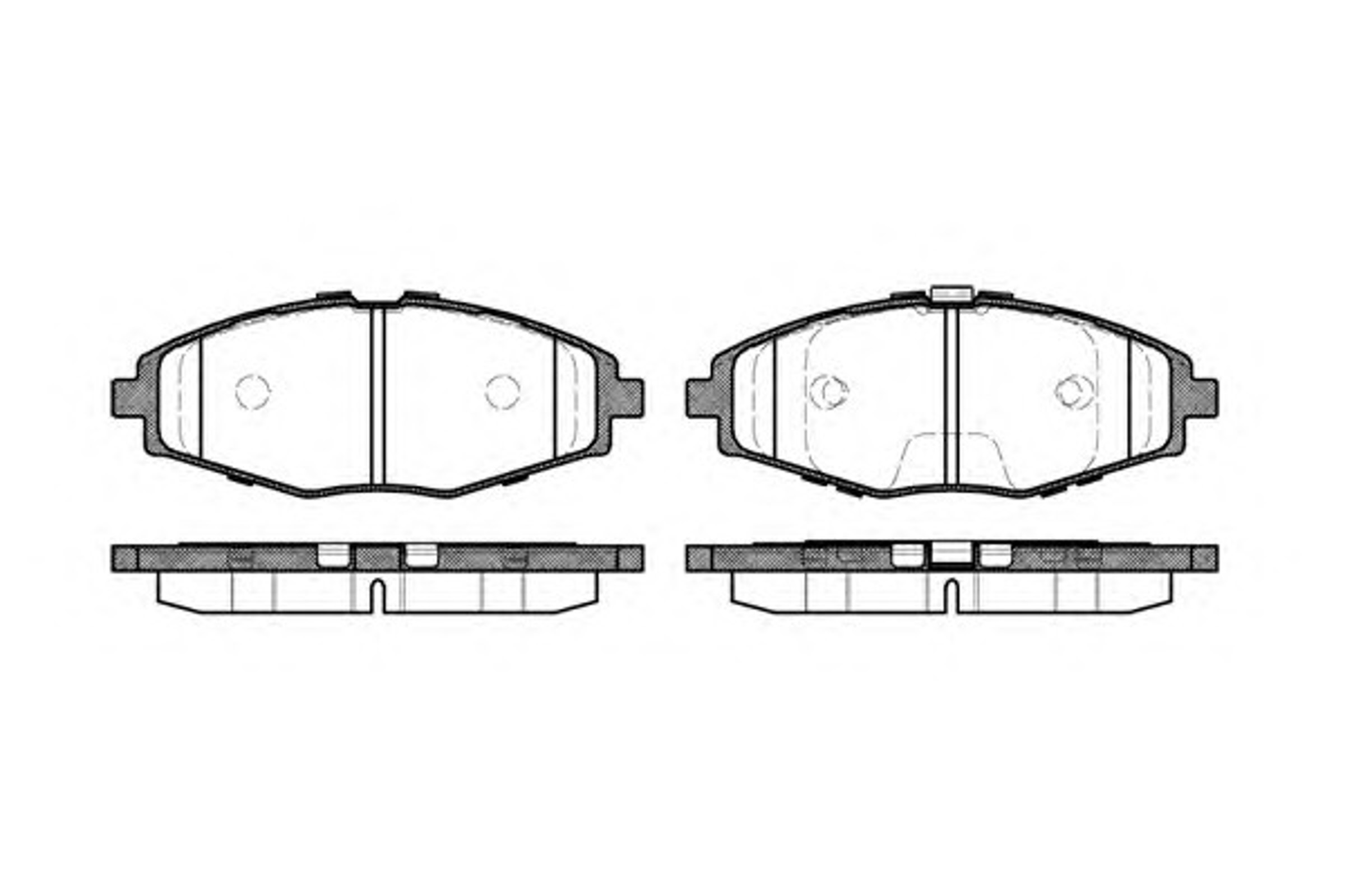 Колодки тормозные дисковые WOKING P7963.00