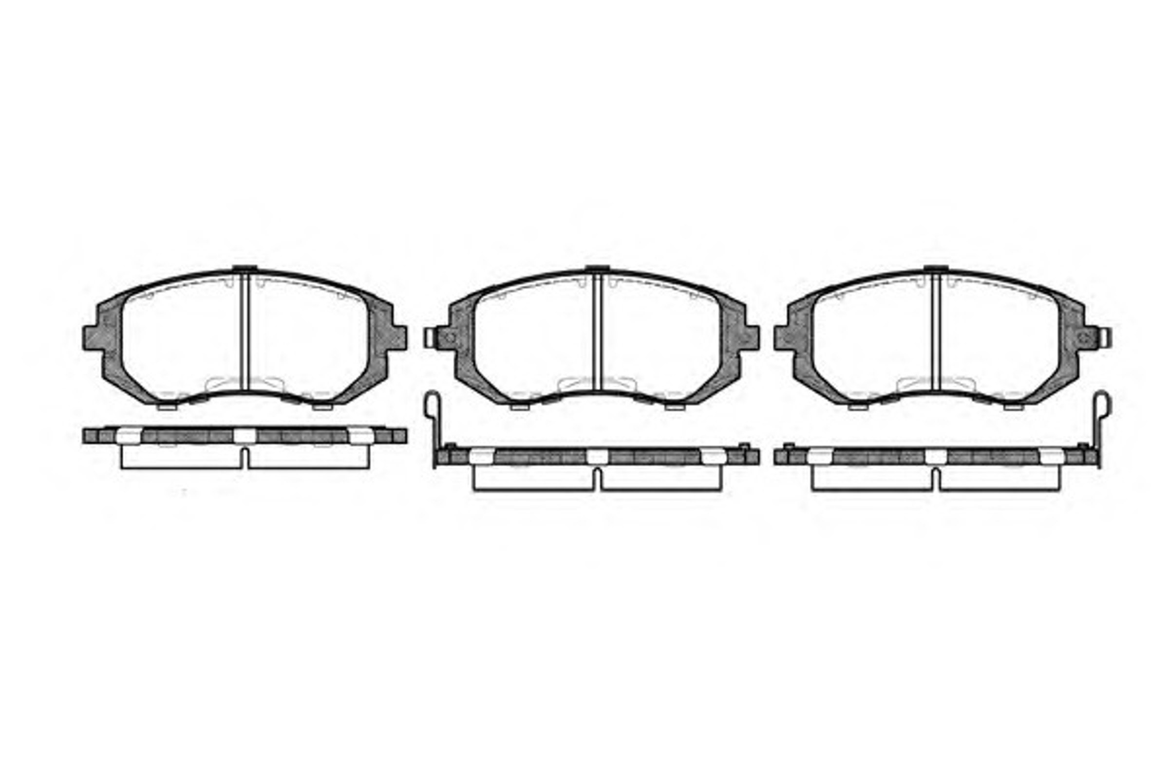 Колодки тормозные дисковые WOKING P8513.02
