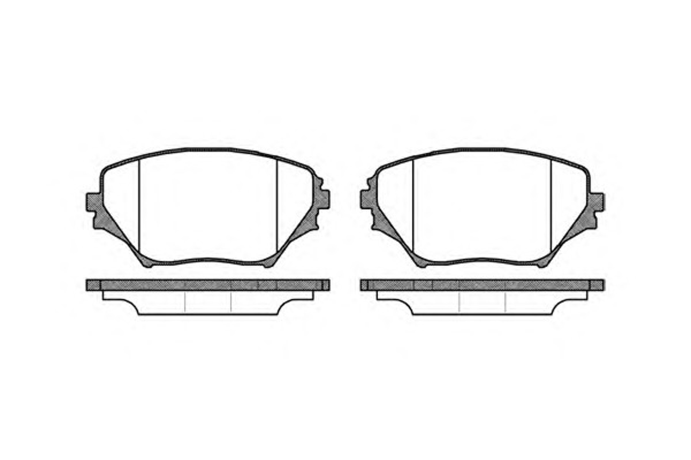 Колодки тормозные дисковые WOKING P9133.00