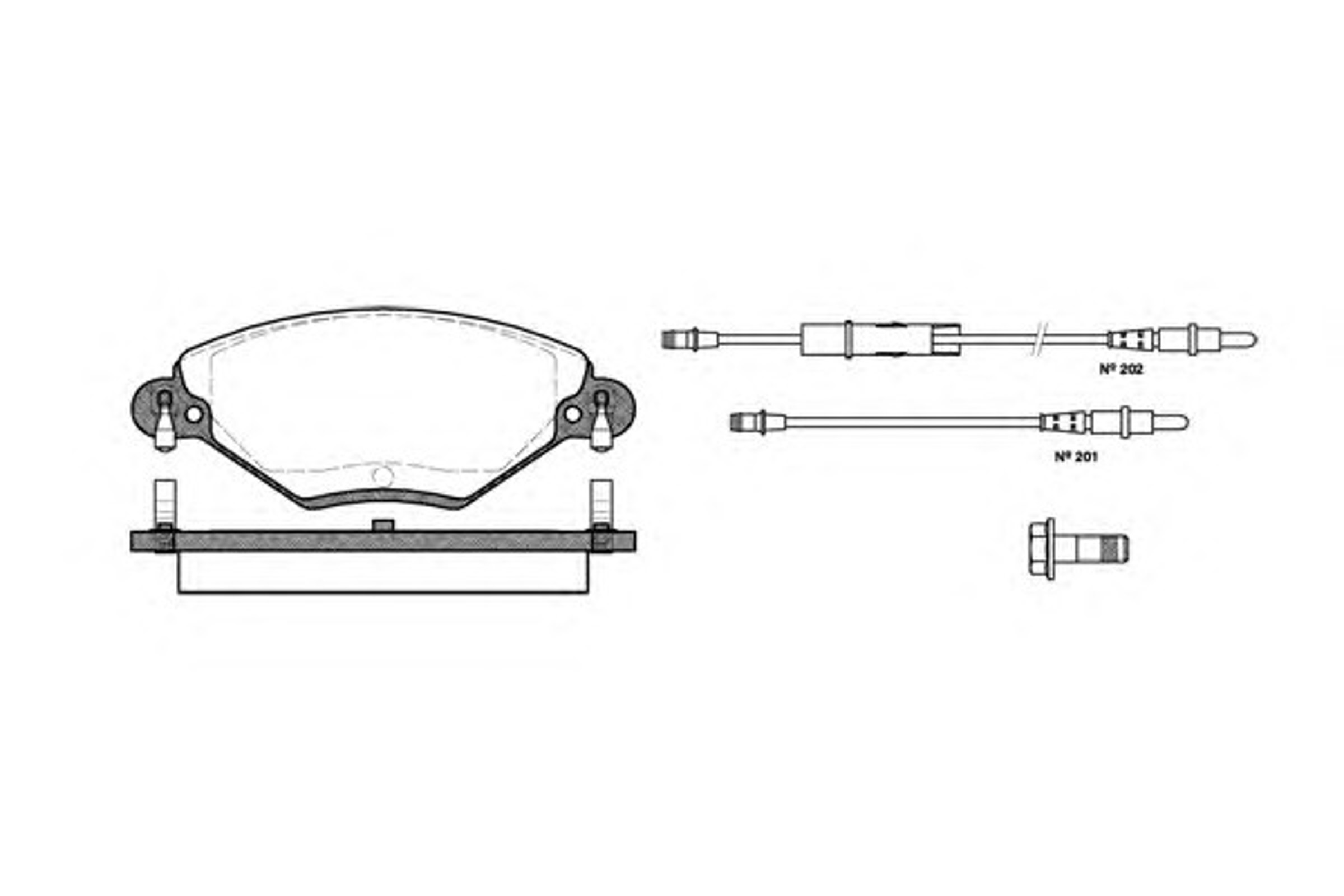 Колодки тормозные дисковые WOKING P9283.04