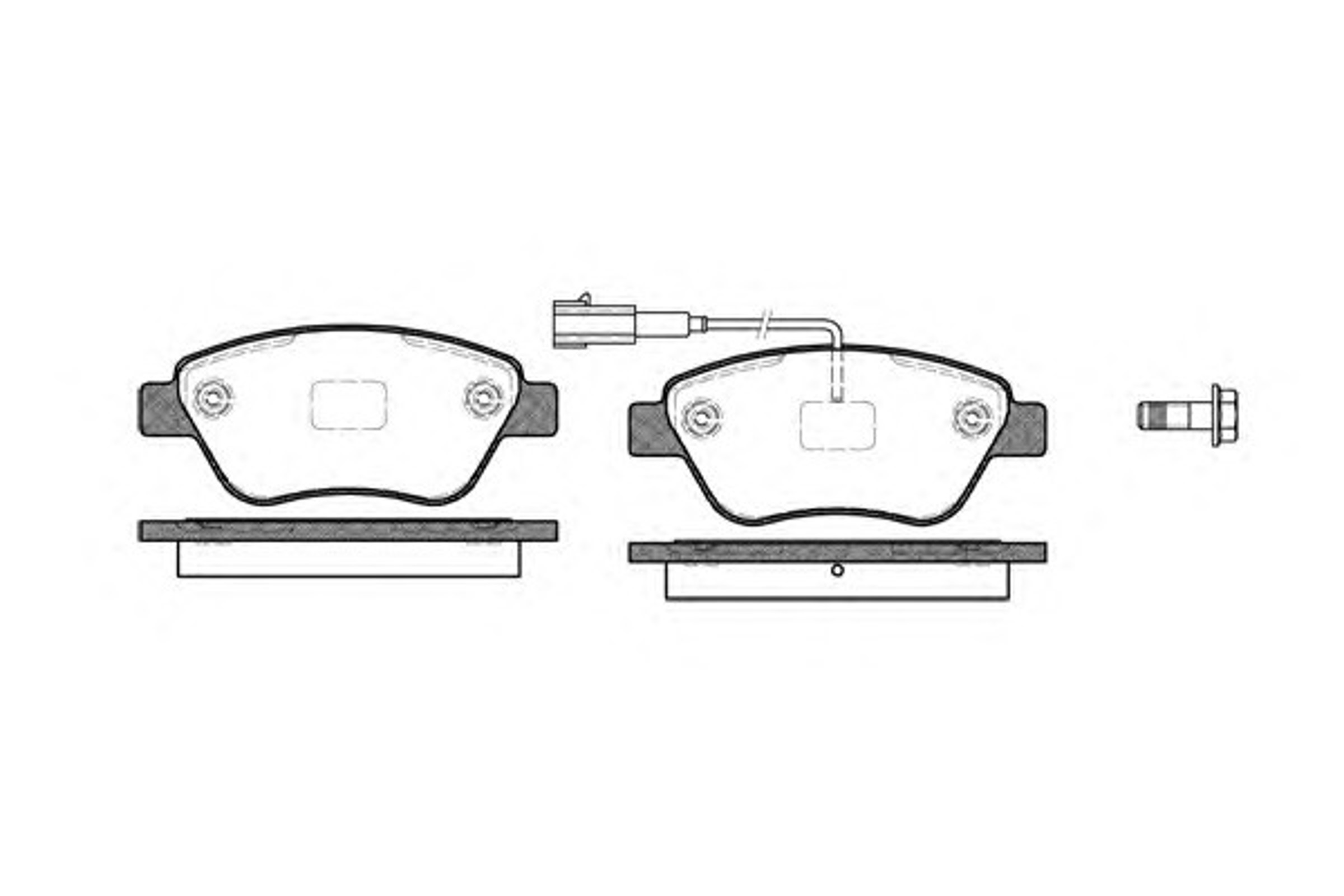 Колодки тормозные дисковые WOKING P9583.11