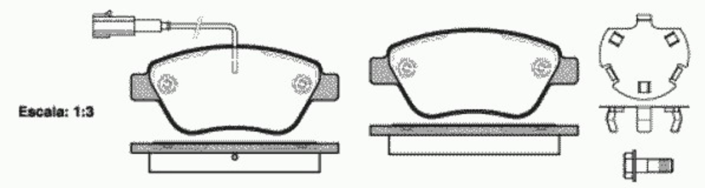 Колодки тормозные дисковые WOKING P9583.32