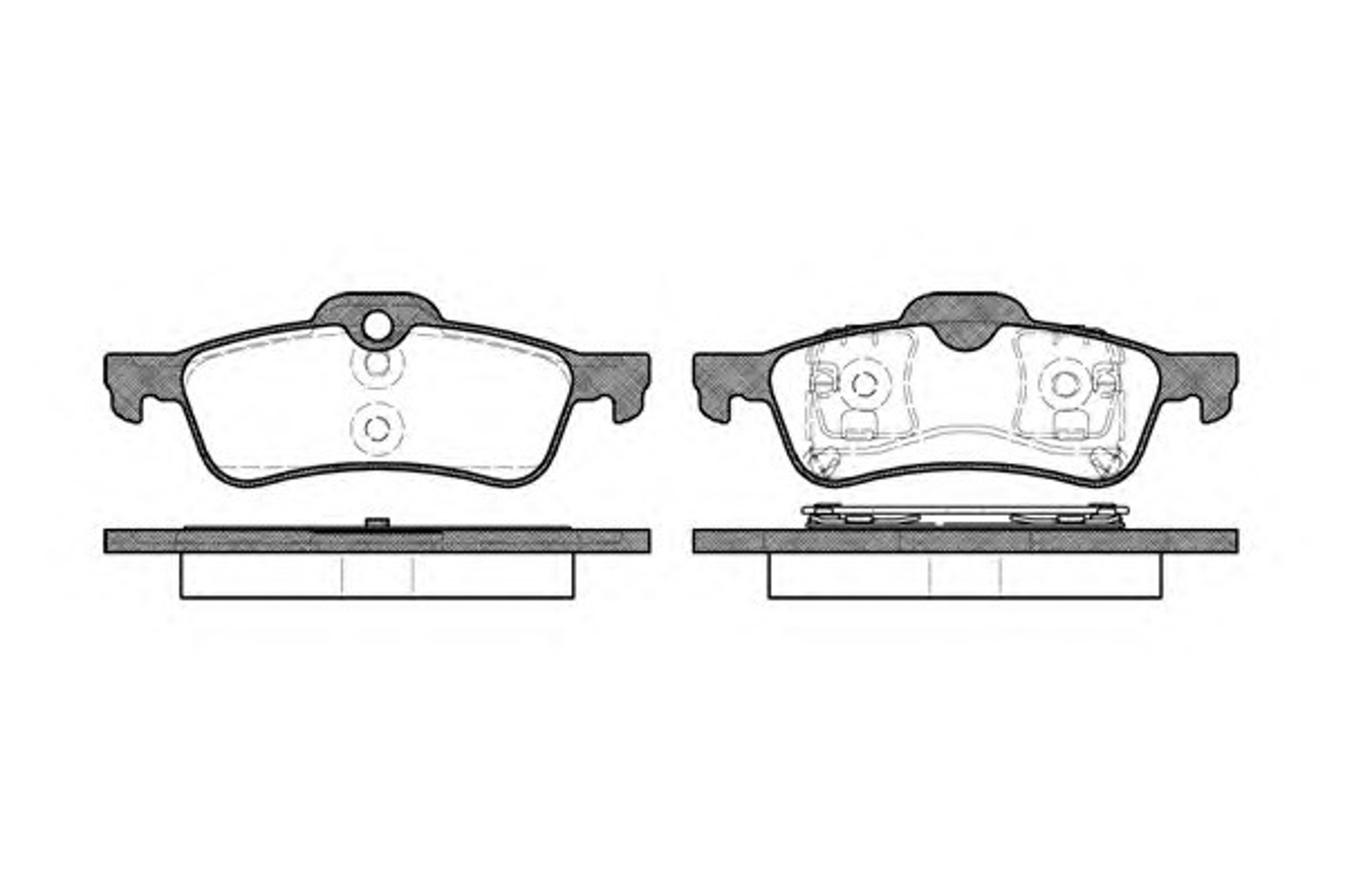 Колодки тормозные дисковые WOKING P9623.00