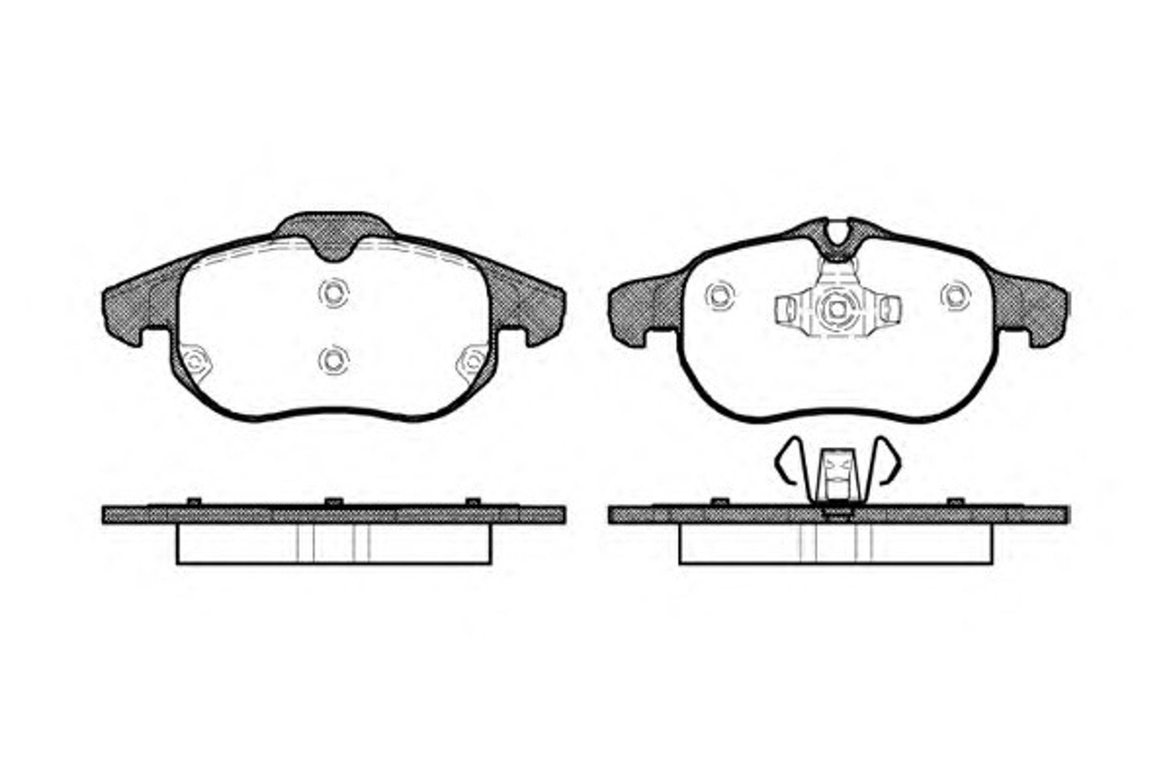 Колодки тормозные дисковые WOKING P9883.00