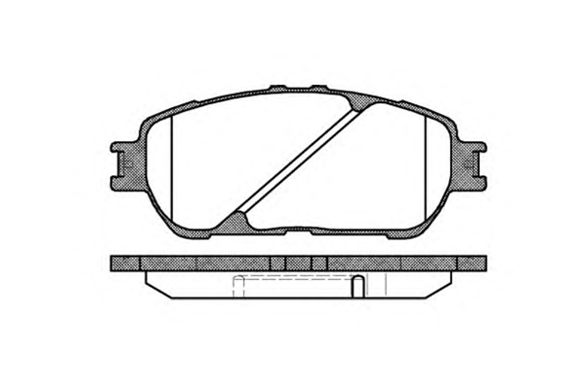 Колодки тормозные дисковые WOKING P9983.00