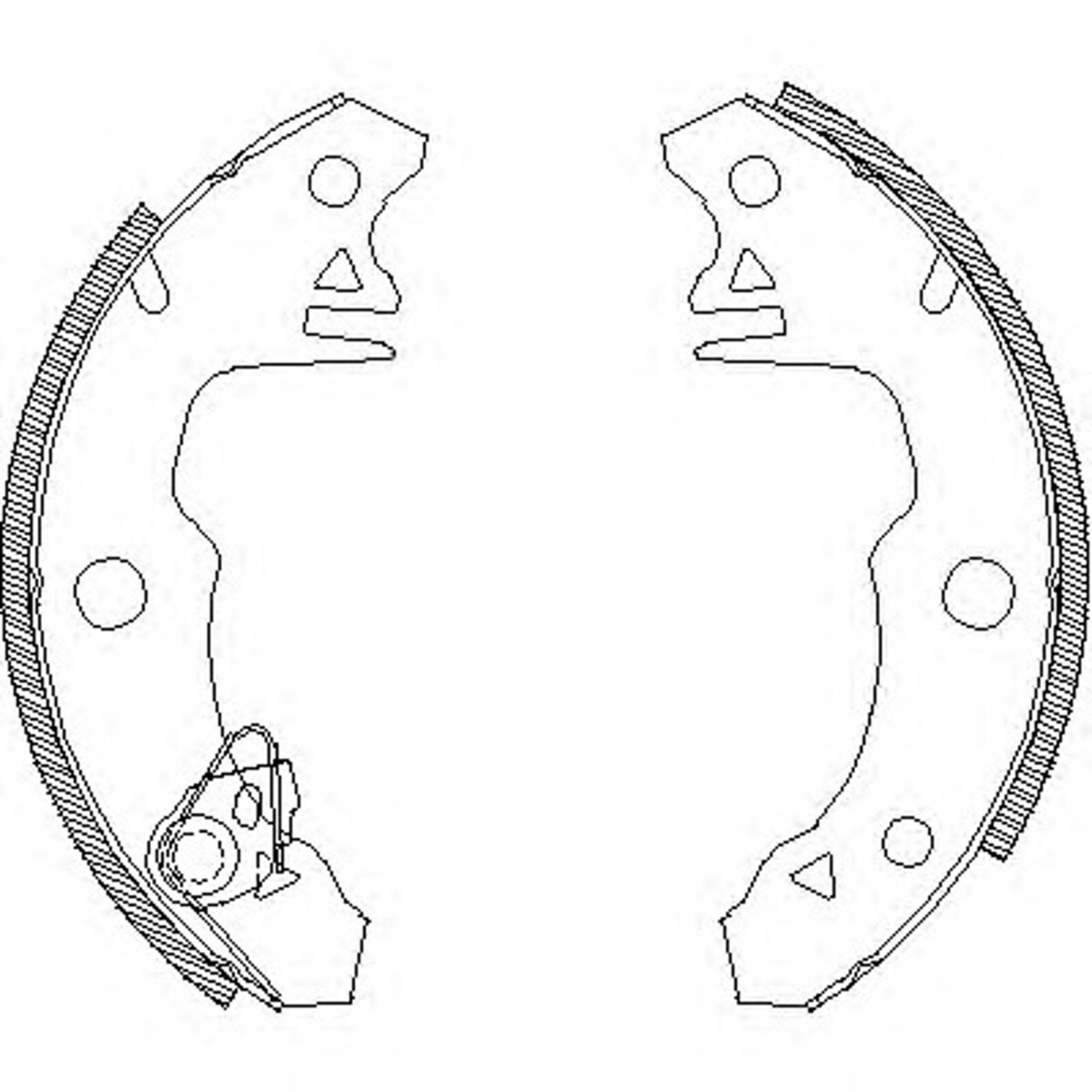 Колодки тормозные барабанные WOKING Z4022.00