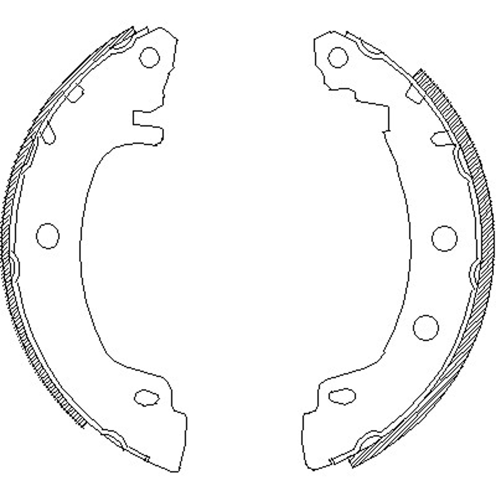 Комплект тормозных колодок WOKING Z4416.00