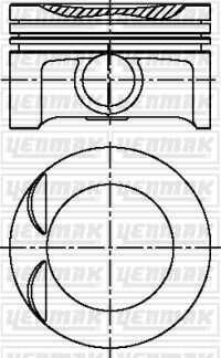 Поршень YENMAK 31-04223-000
